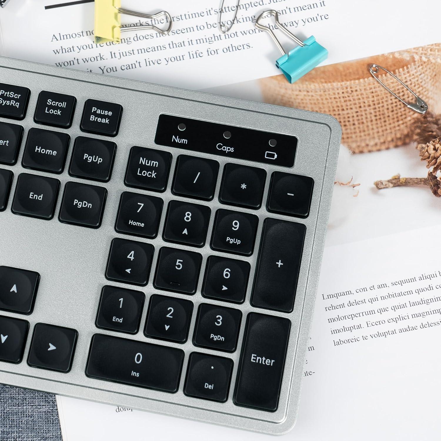 Combo Teclado y Ratón Inalámbricos 2.4GHz Dongguan Gris