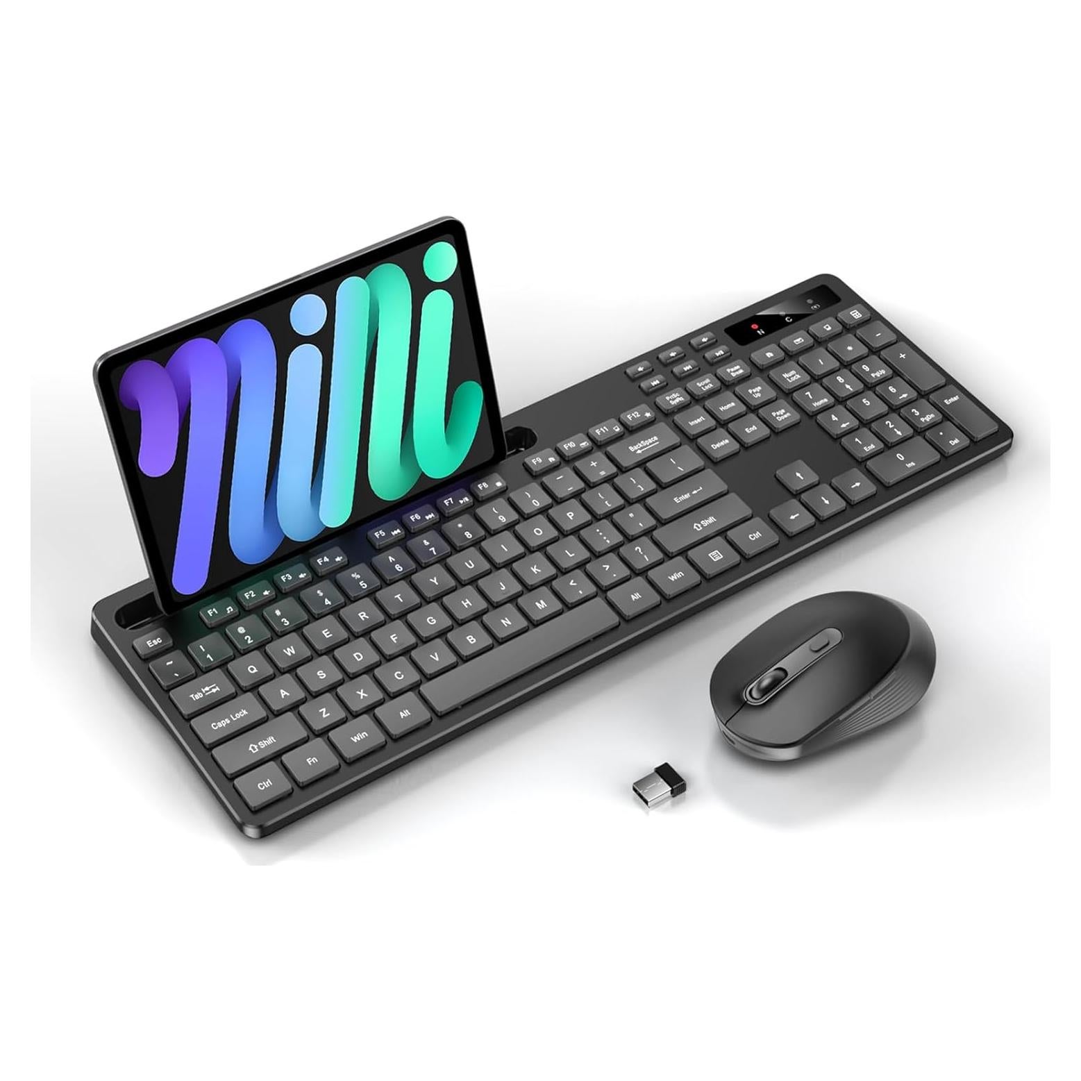 Combo Teclado y Ratón Inalámbricos Soueto WS414 Negro