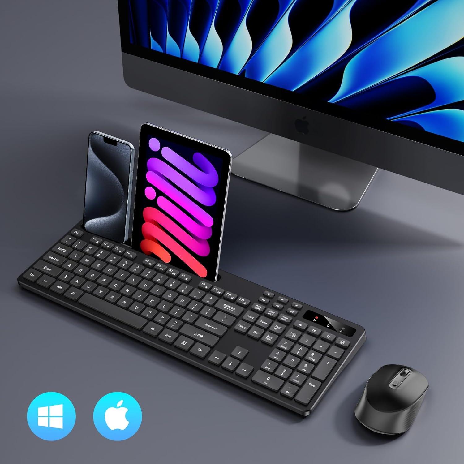 Combo Teclado y Ratón Inalámbricos Soueto WS414 Negro