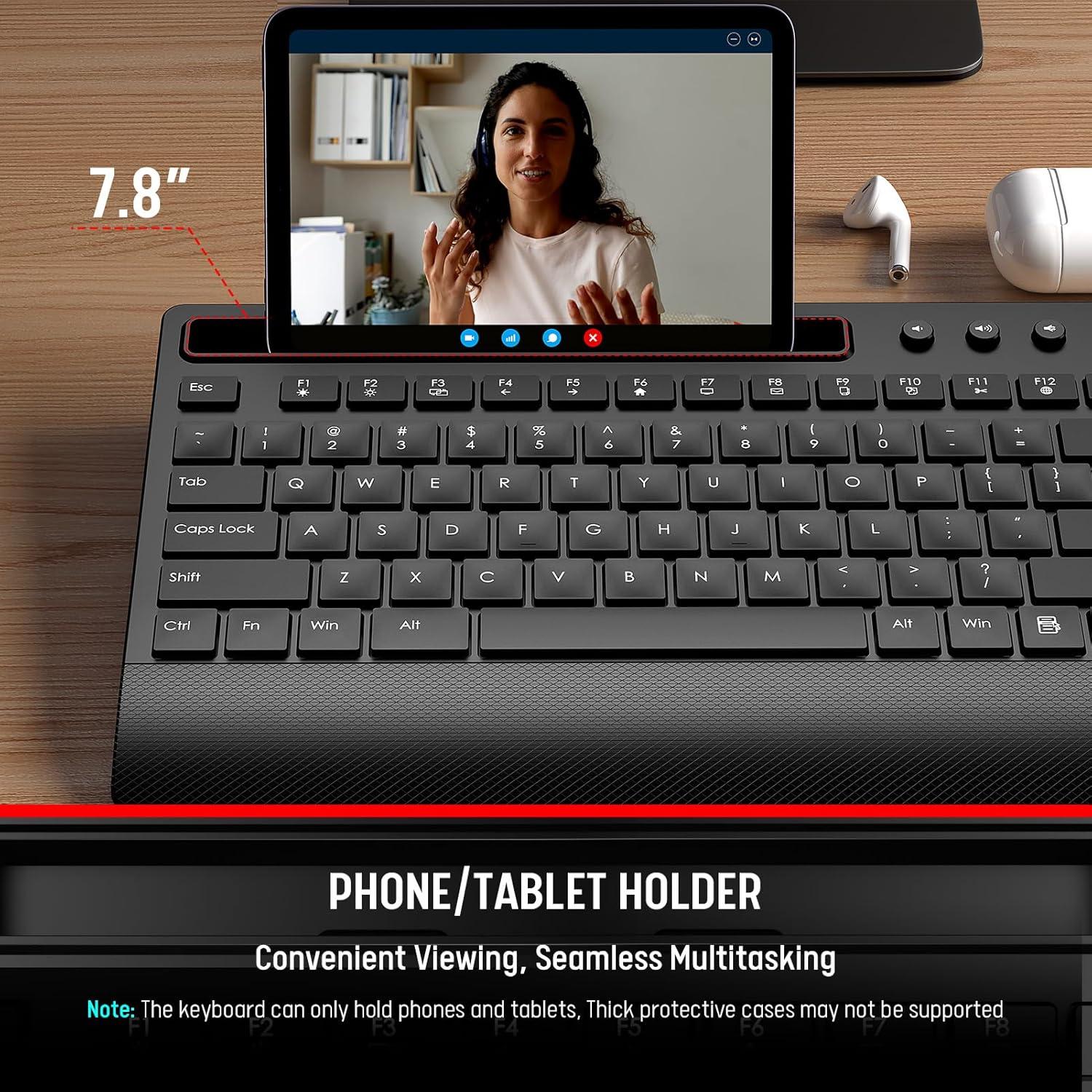 Combo Teclado y Ratón Inalámbrico Trueque Silencioso