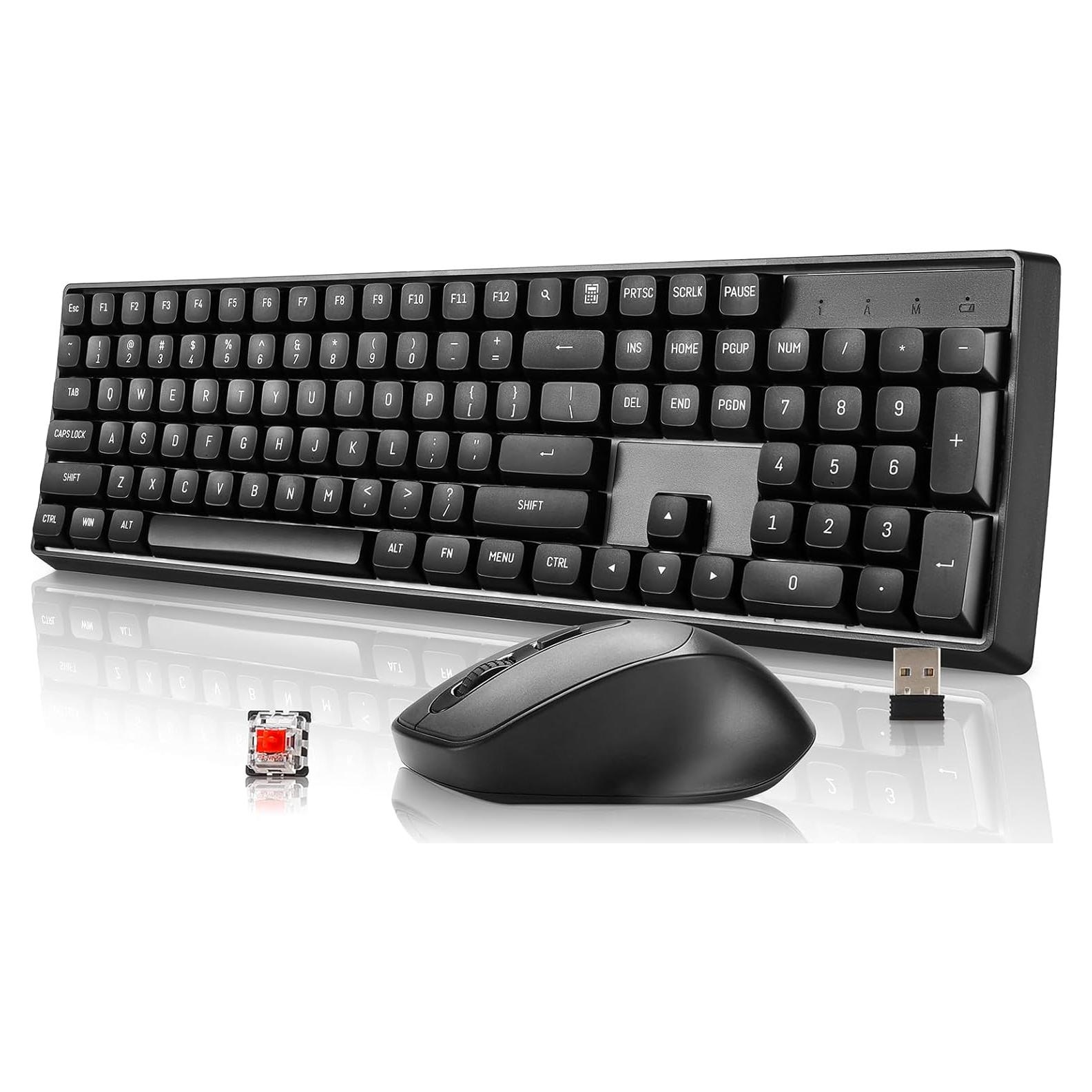 Combo Teclado y Ratón Mecánico Inalámbrico darkFlash GK104