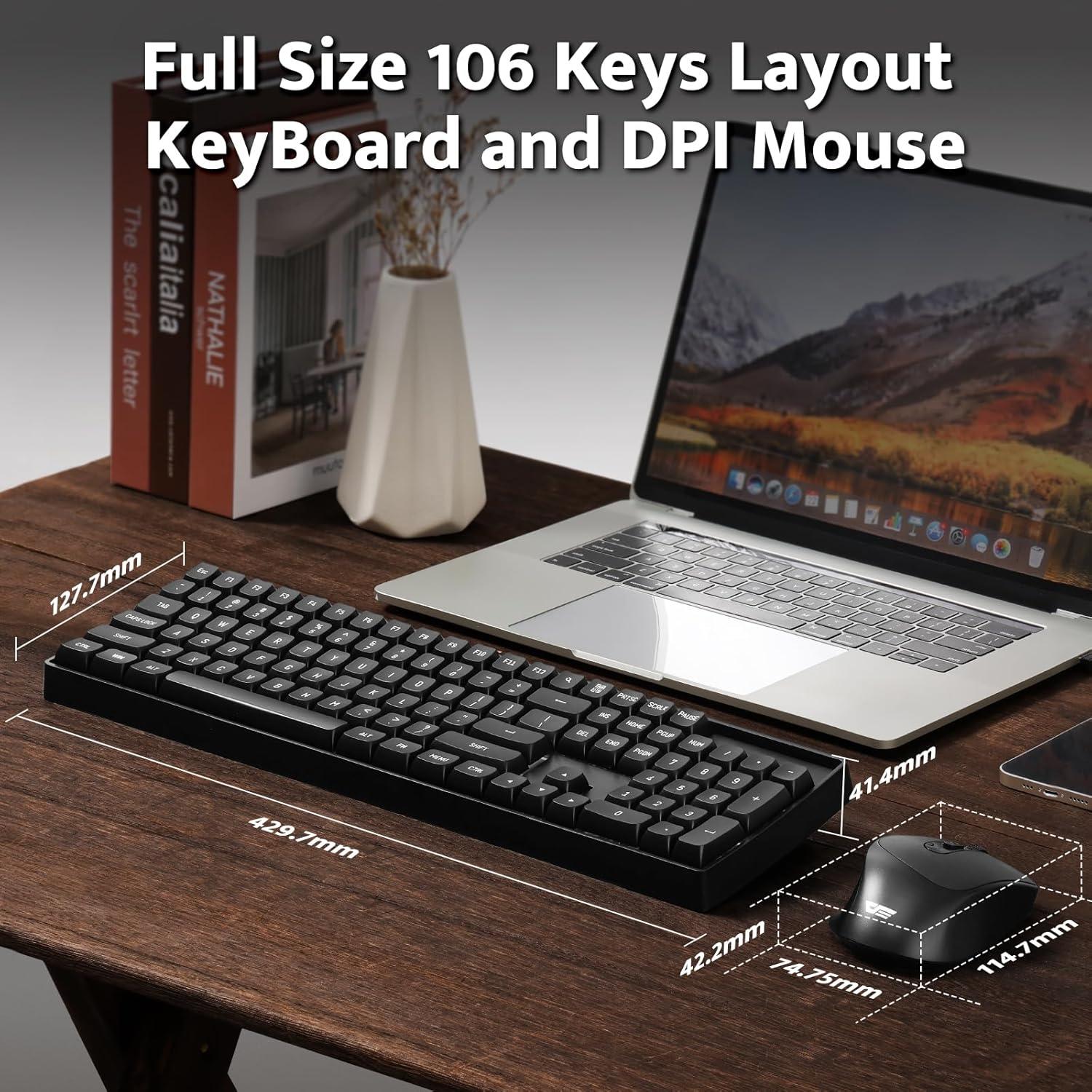 Combo Teclado y Ratón Mecánico Inalámbrico darkFlash GK104