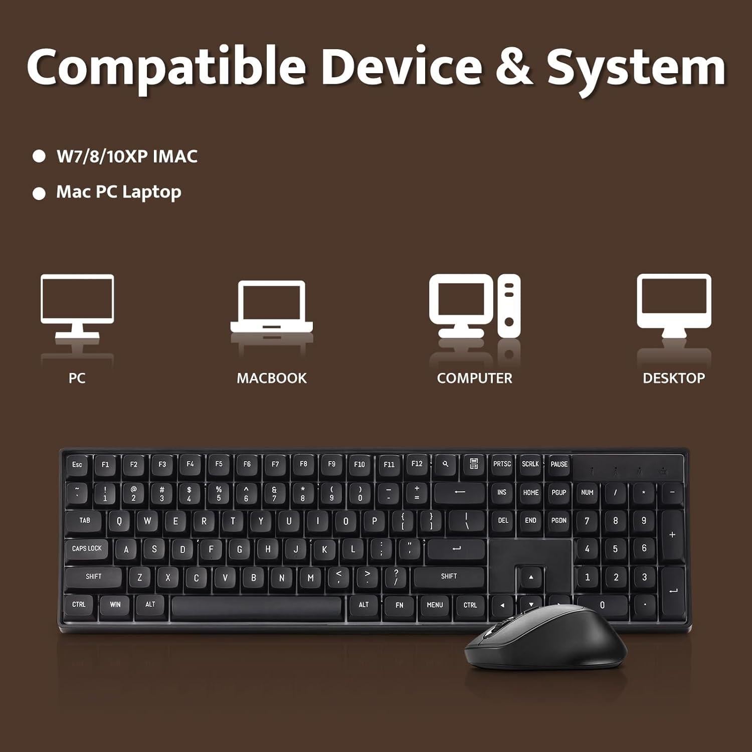 Combo Teclado y Ratón Mecánico Inalámbrico darkFlash GK104