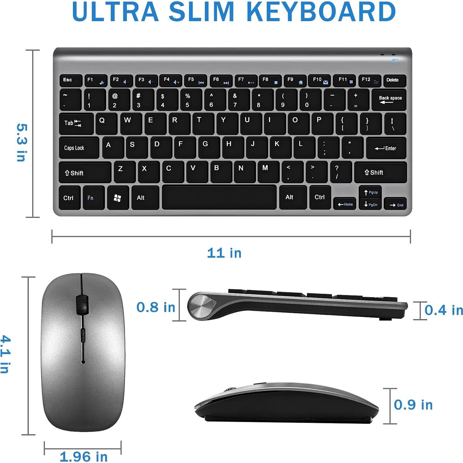 Combo Teclado y Ratón Inalámbrico LeadsaiL GHKM03