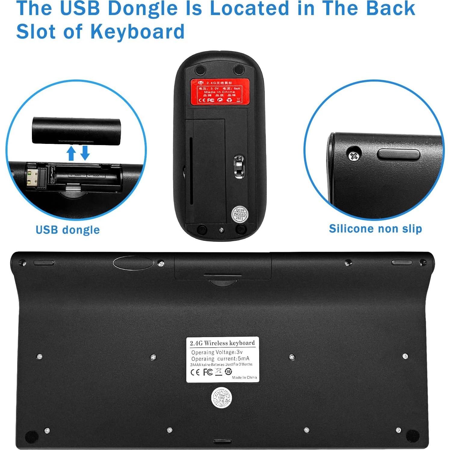 Combo Teclado y Ratón Inalámbrico LeadsaiL GHKM03