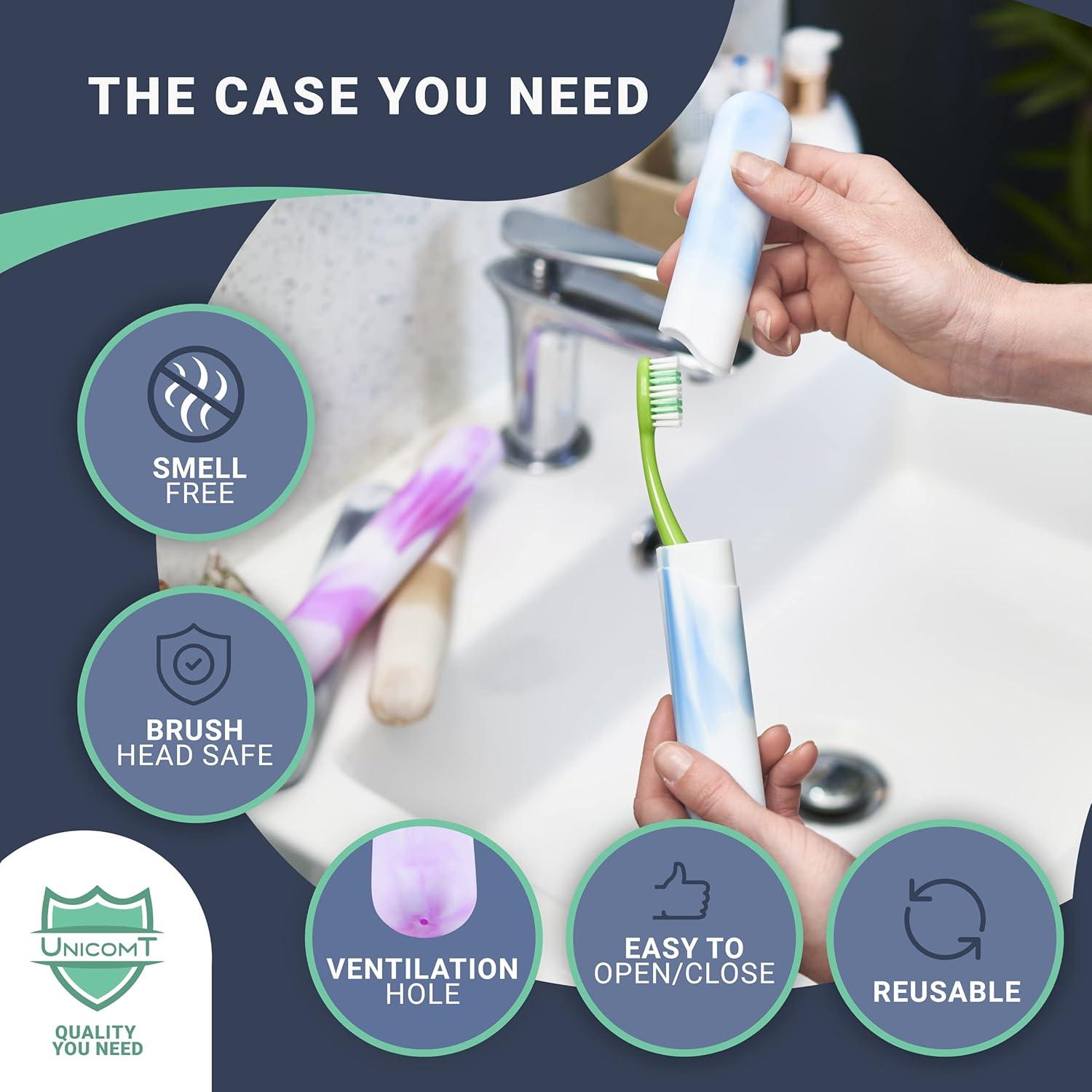 Estuches de Cepillo de Dientes Elite - Paquete de 4 Colores