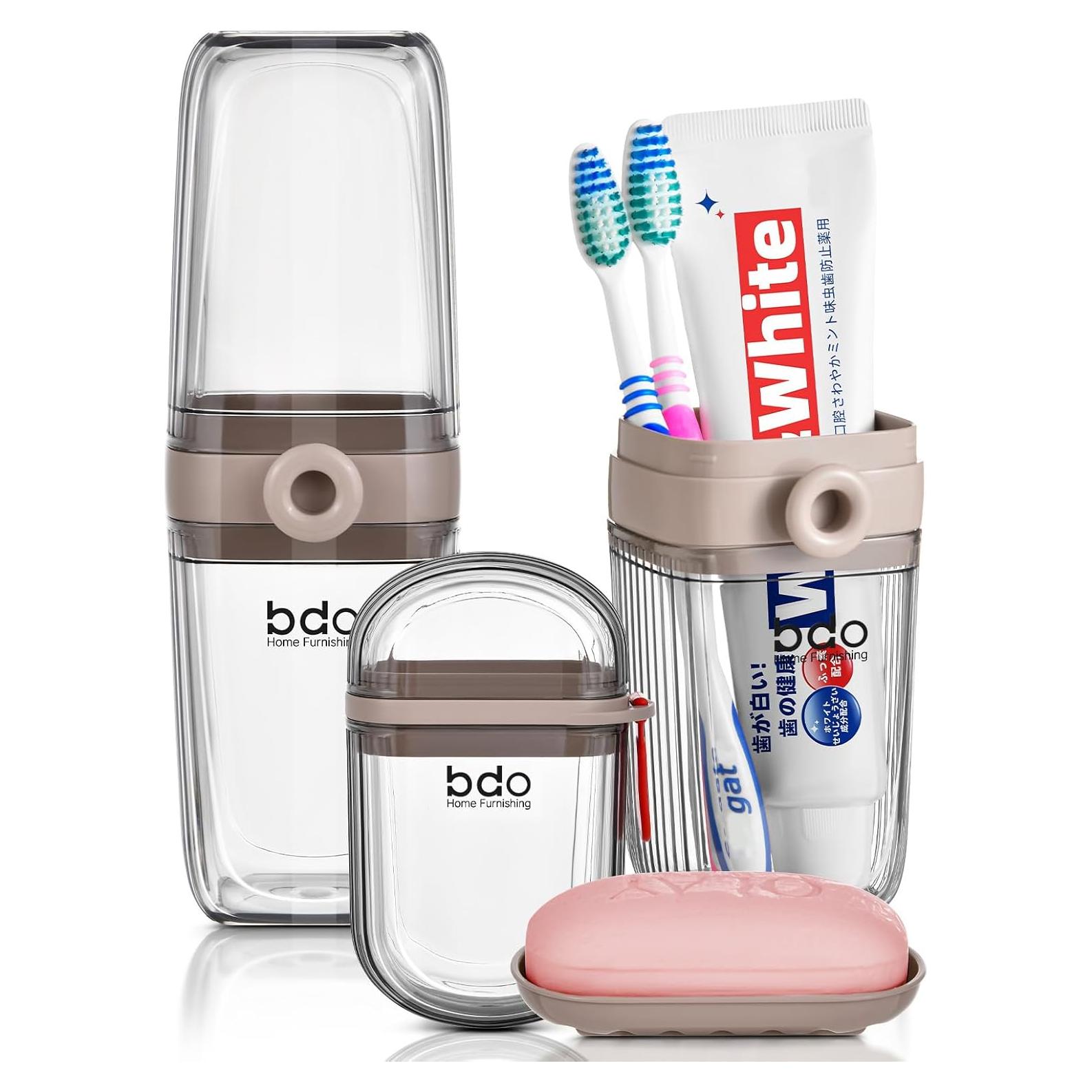 Estuche de Cepillo de Dientes VITVITI Gris para Viaje 20 cm