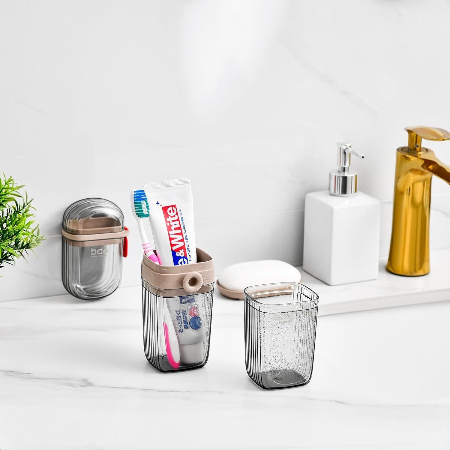 Estuche de Cepillo de Dientes VITVITI Gris para Viaje 20 cm