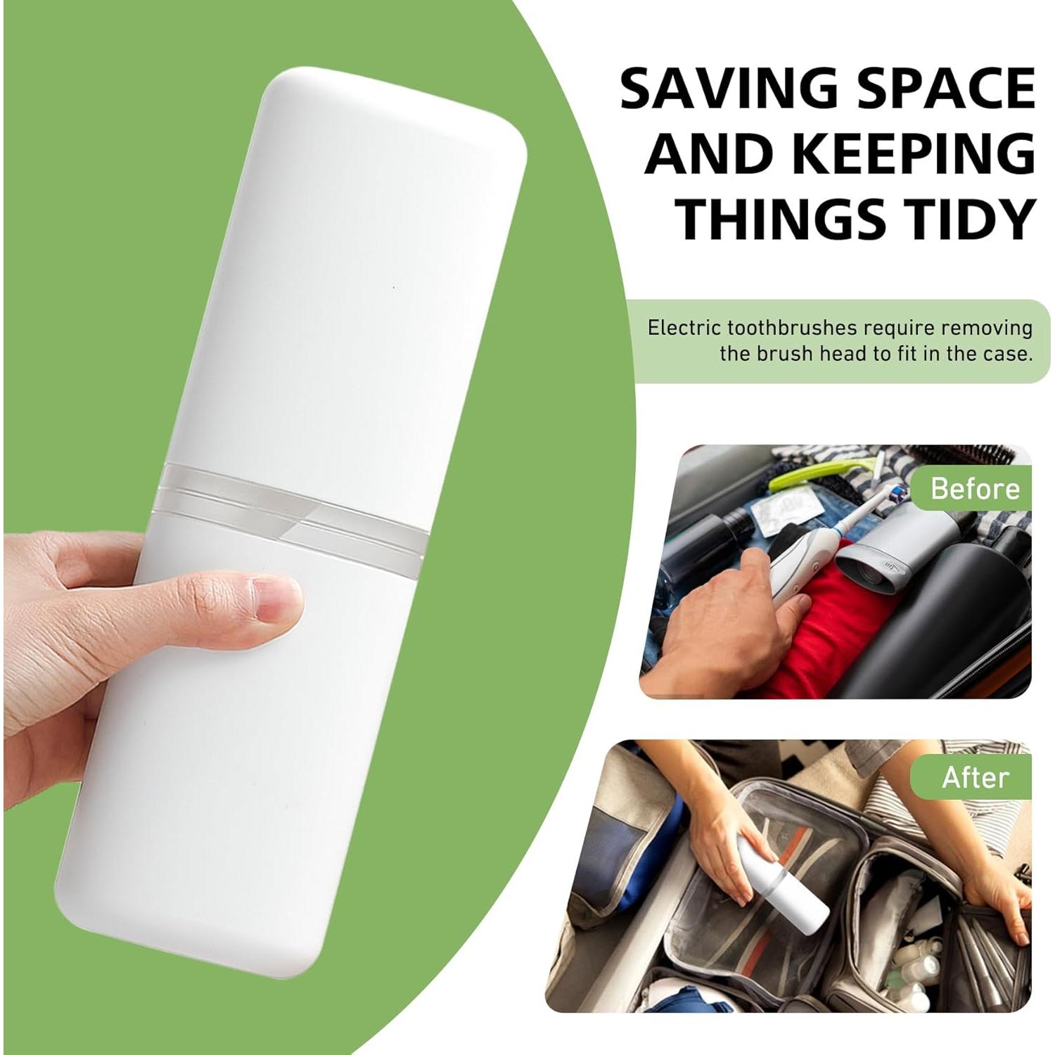 Estuche Portátil para Cepillo de Dientes Baluca - Blanco