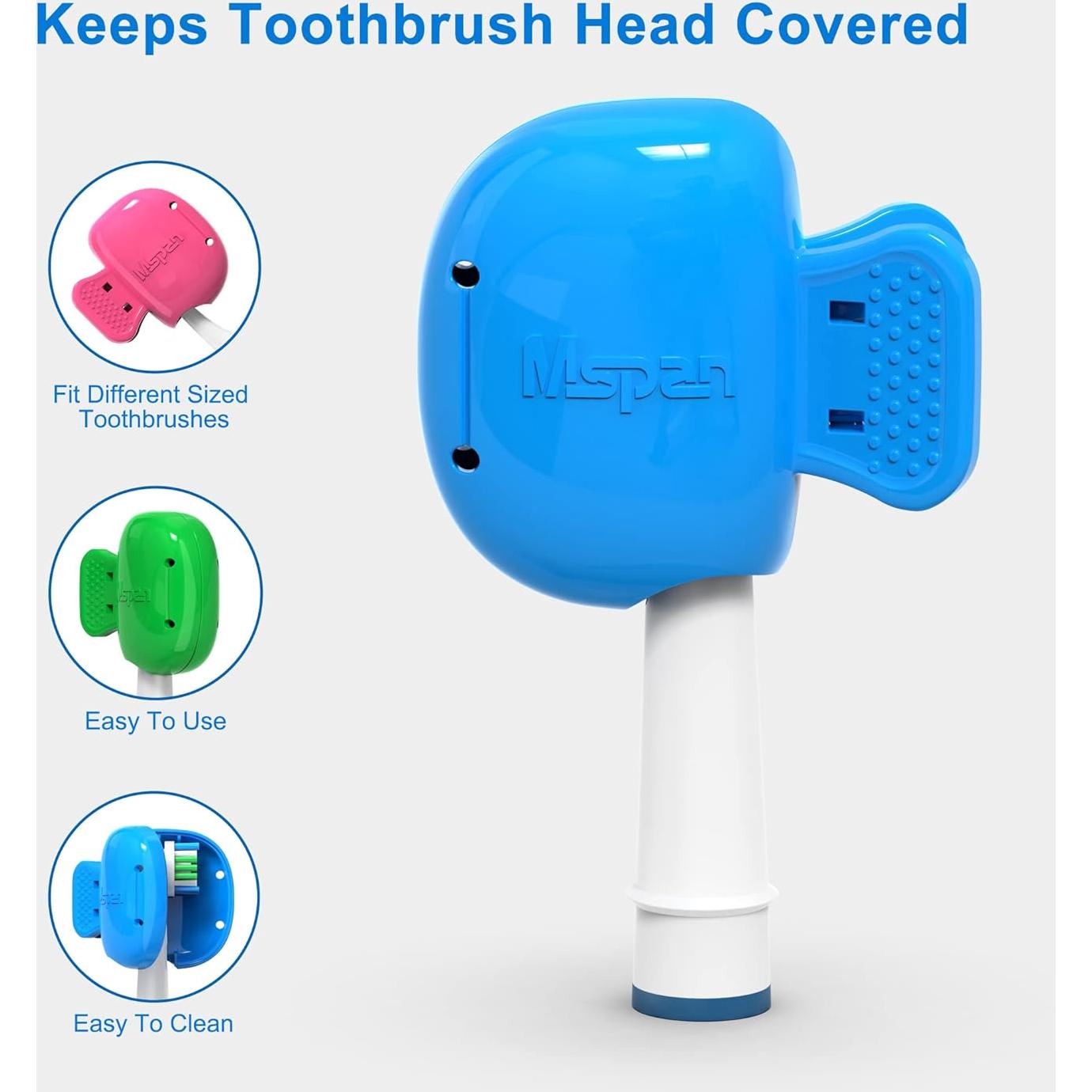 Cubierta de Cepillo de Dientes Mspan - Funda de Viaje 2 Piezas