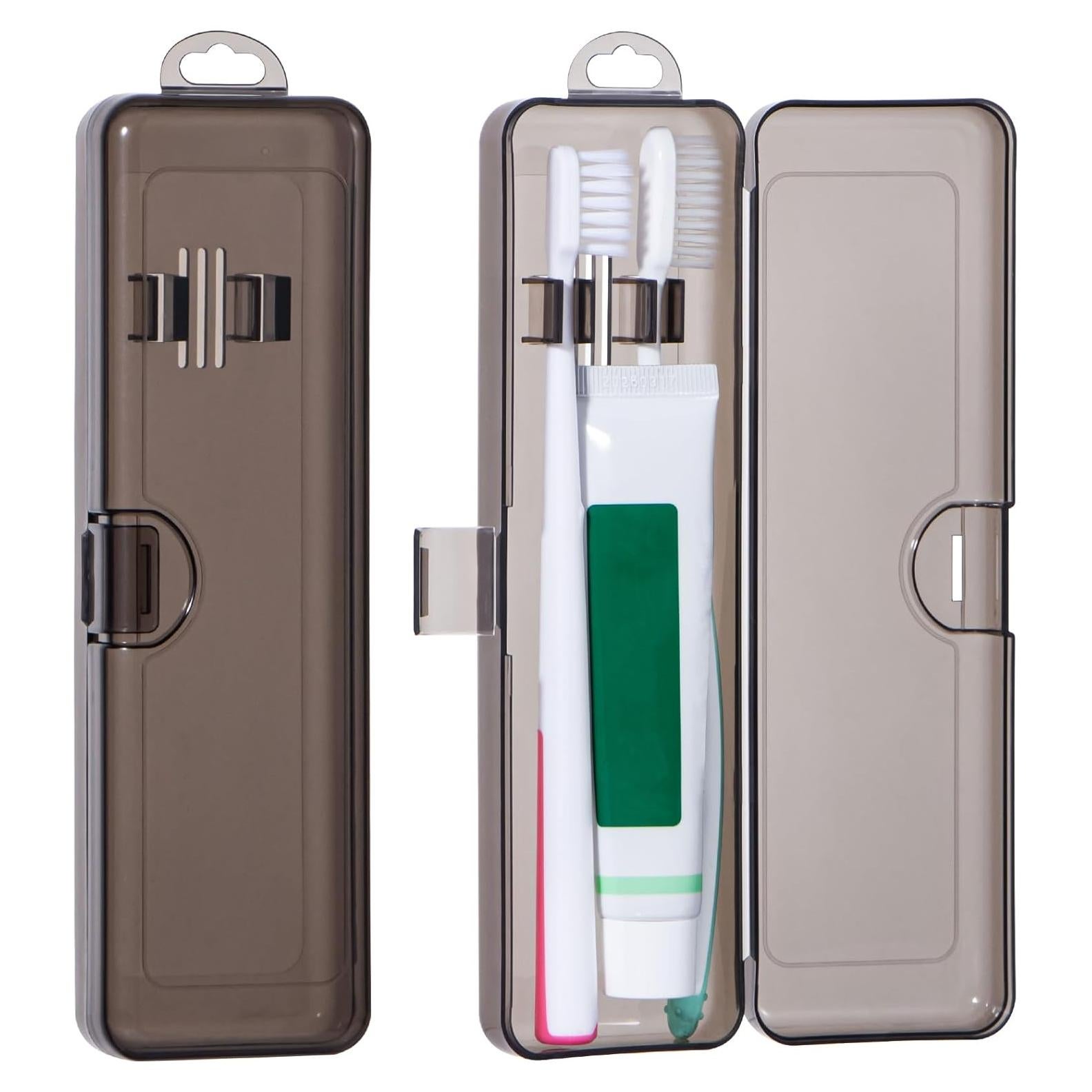 Estuche de Cepillo de Dientes de Viaje Gamdee 2 Piezas 20x6x3cm