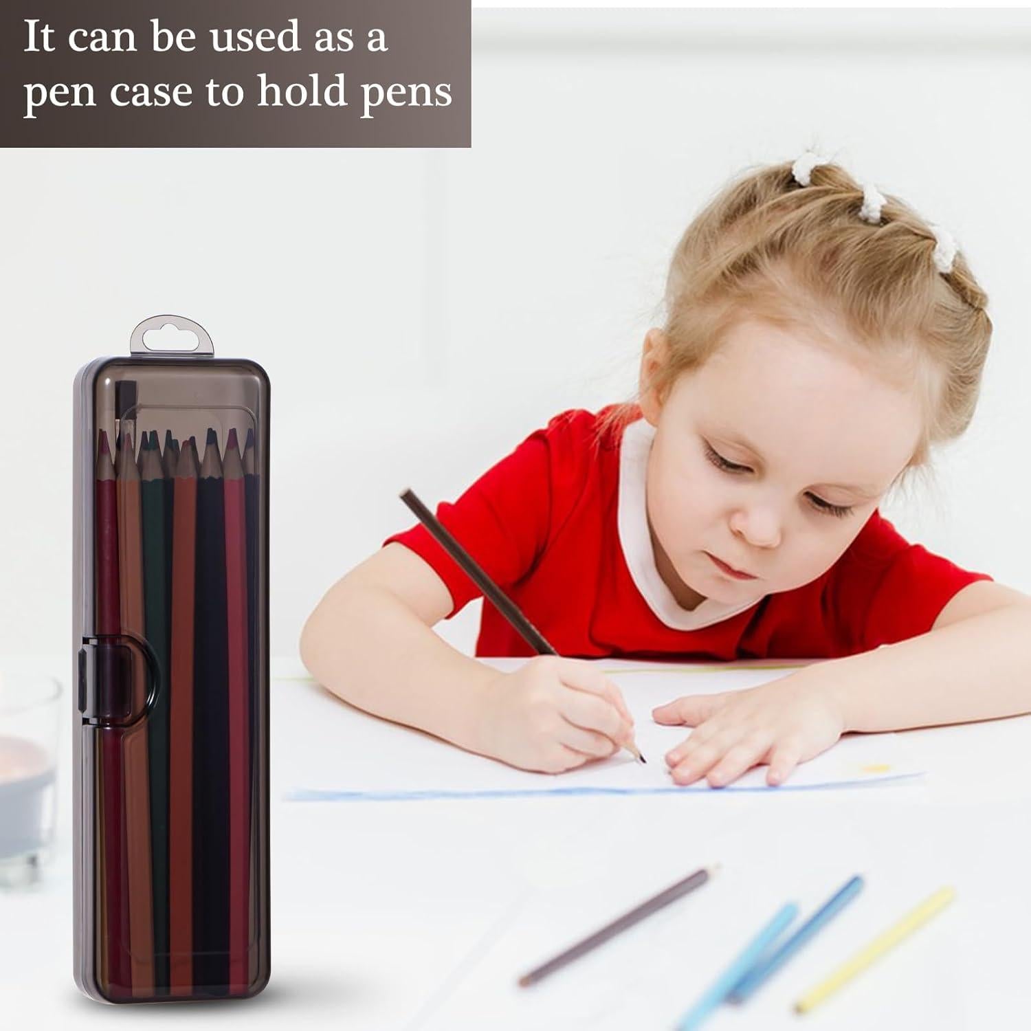 Estuche de Cepillo de Dientes de Viaje Gamdee 2 Piezas 20x6x3cm