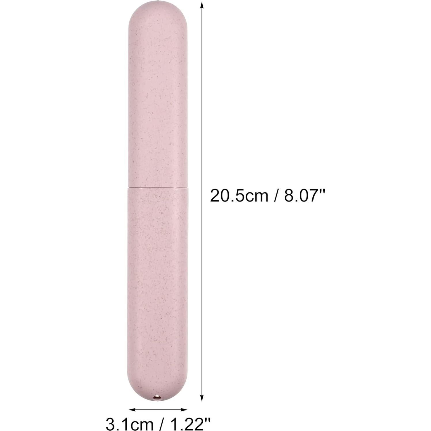 Estuches para Cepillos de Dientes VOCOSTE 2 Piezas Rosa Beige