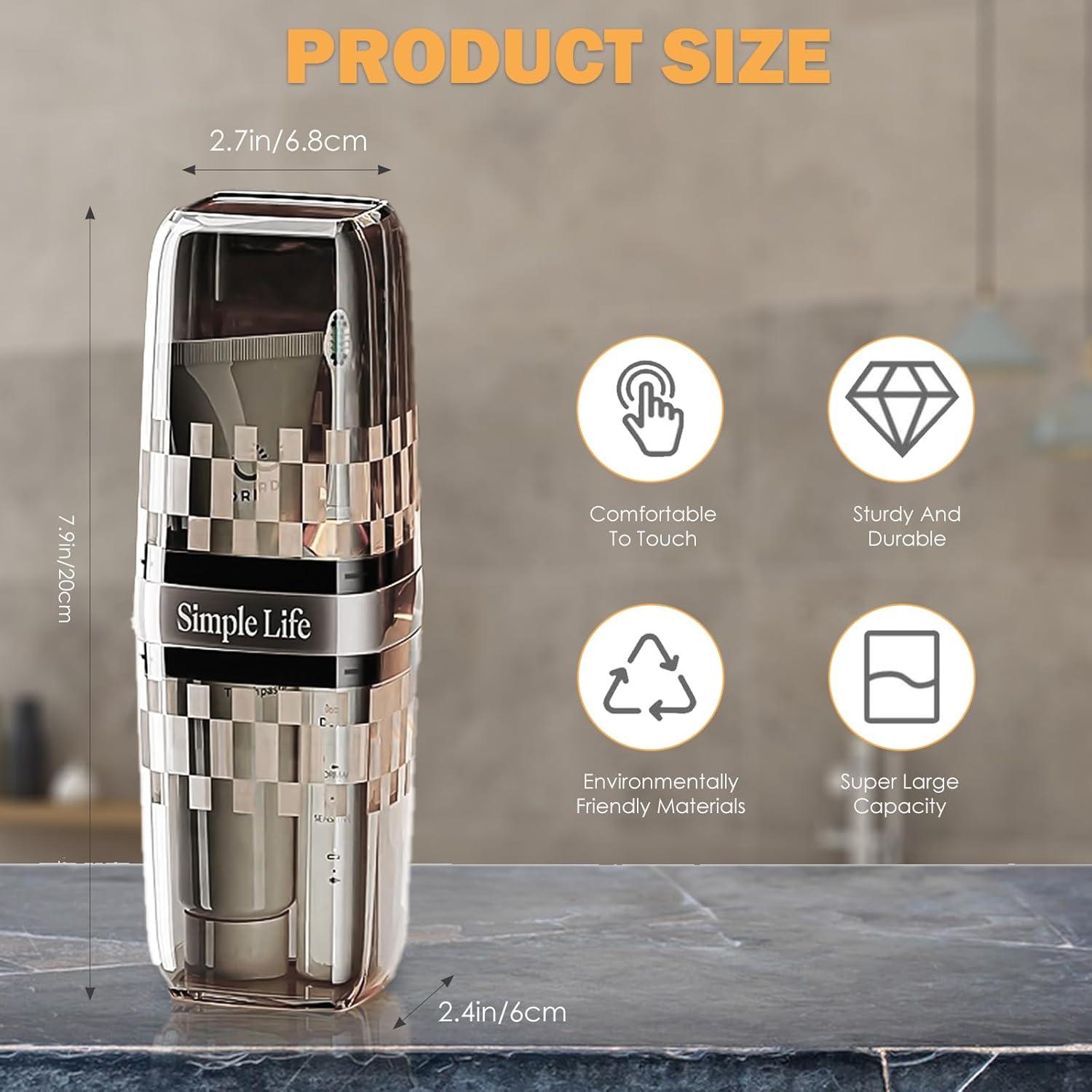 Estuche de Viaje EOREA para Cepillo de Dientes Negro