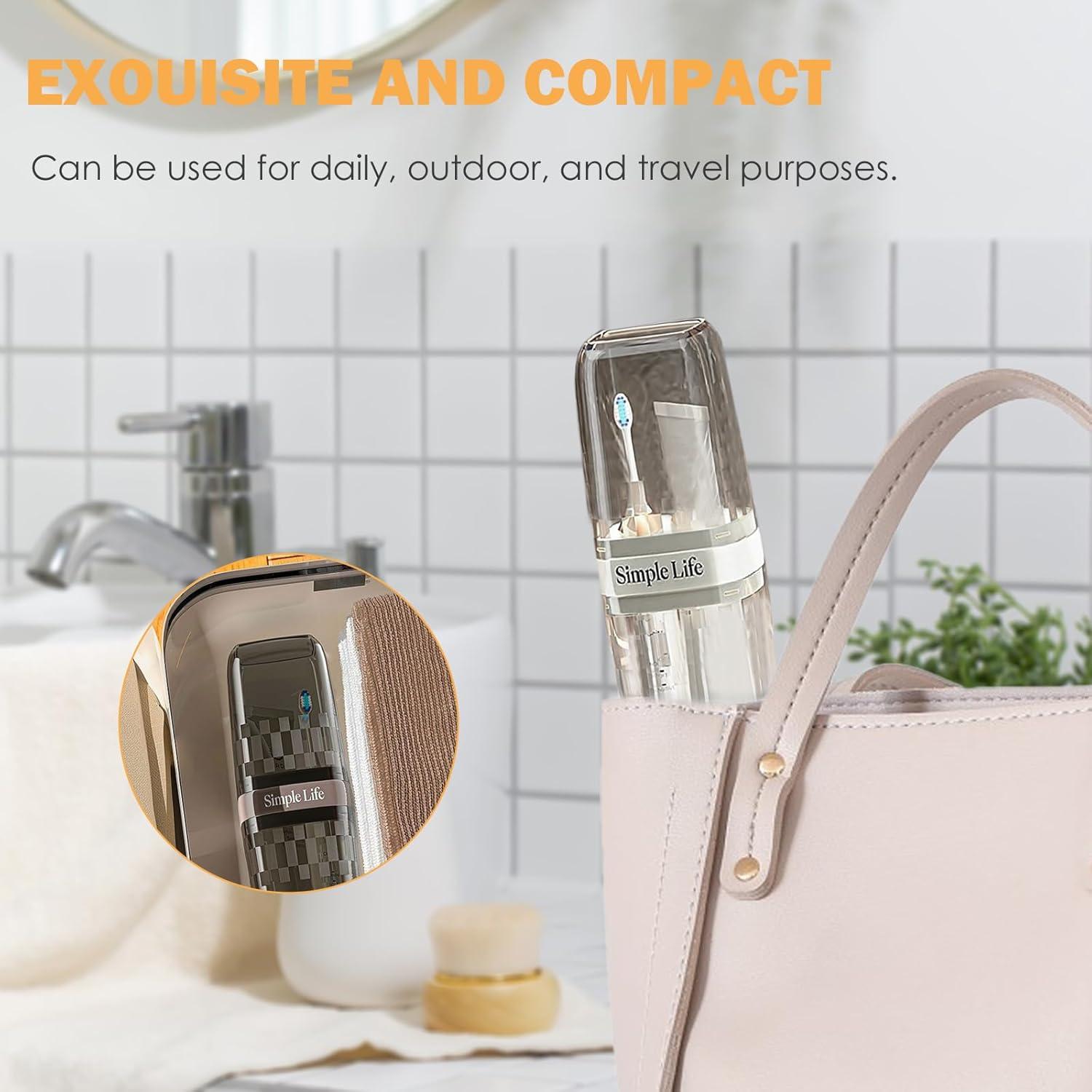 Estuche de Viaje EOREA para Cepillo de Dientes Negro