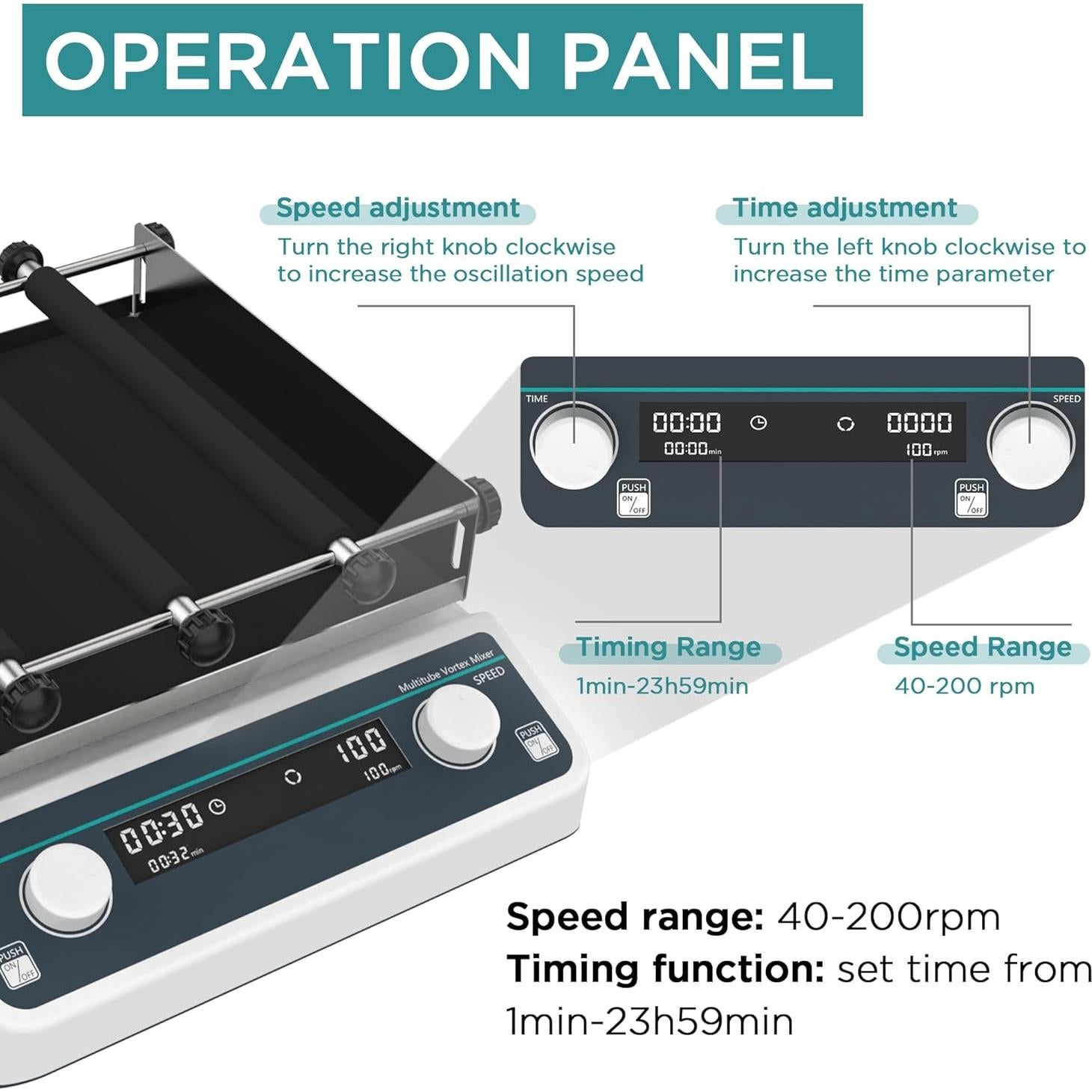 Mezclador Orbital Digital T-stereo OS-20PRO 25.1cm 2kg