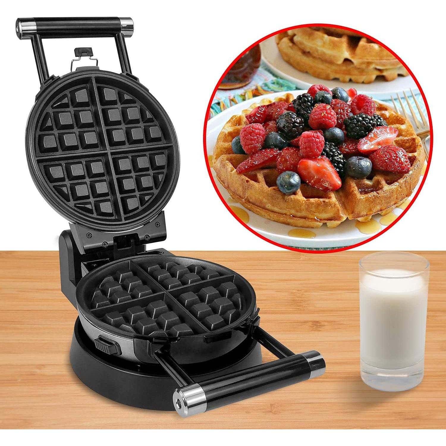 Horno para Waffles Belgas Salud y Hogar Rotativo 360 Antiadherente