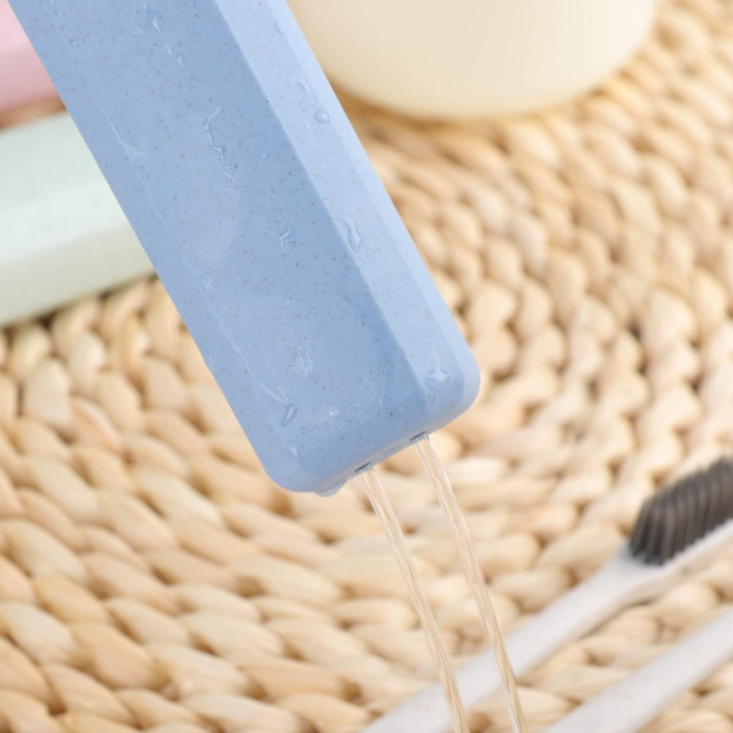 Estuche de Cepillo de Dientes Hooqict 4 Piezas Viaje