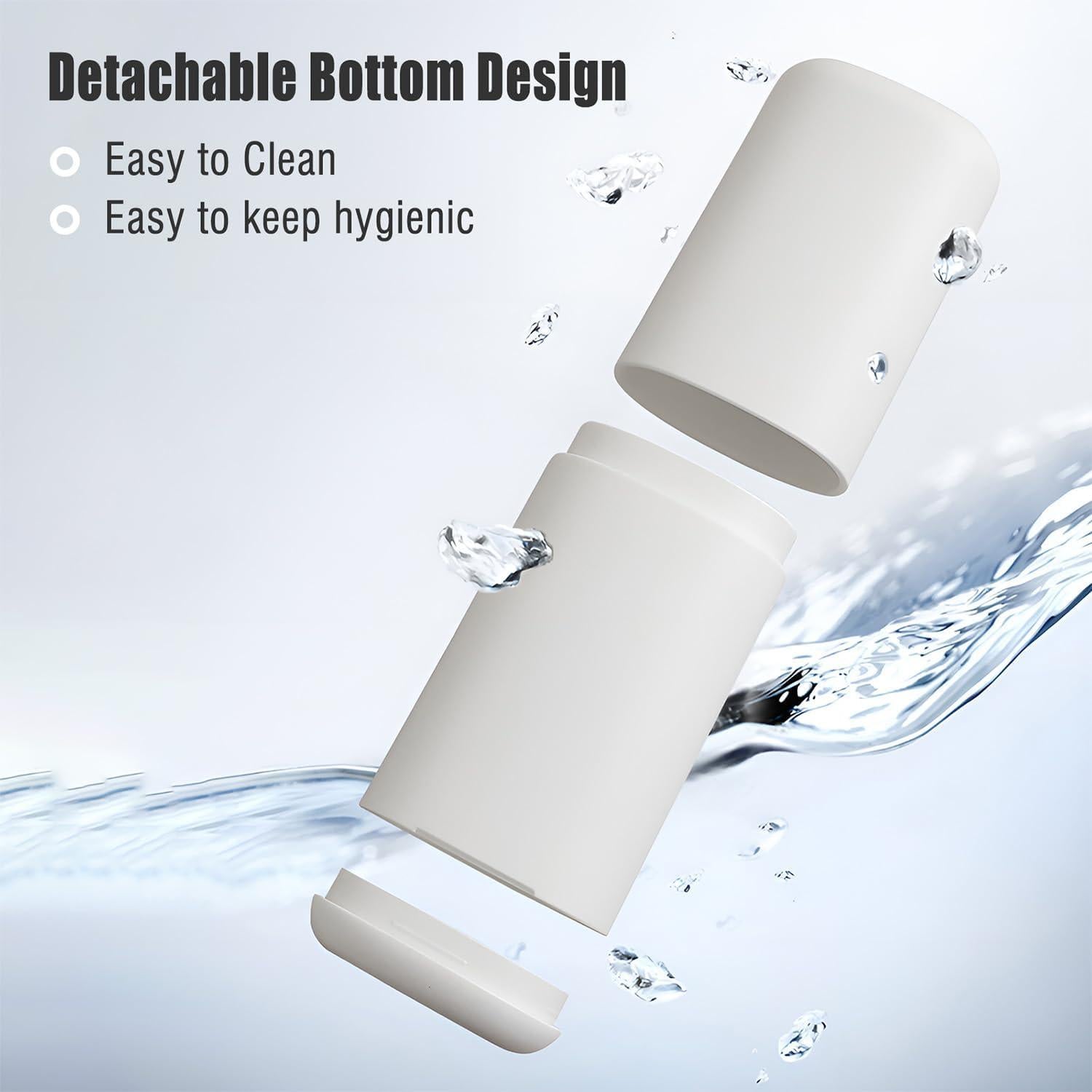 Estuche de viaje AIMAIAIMAI para cepillo y pasta, blanco