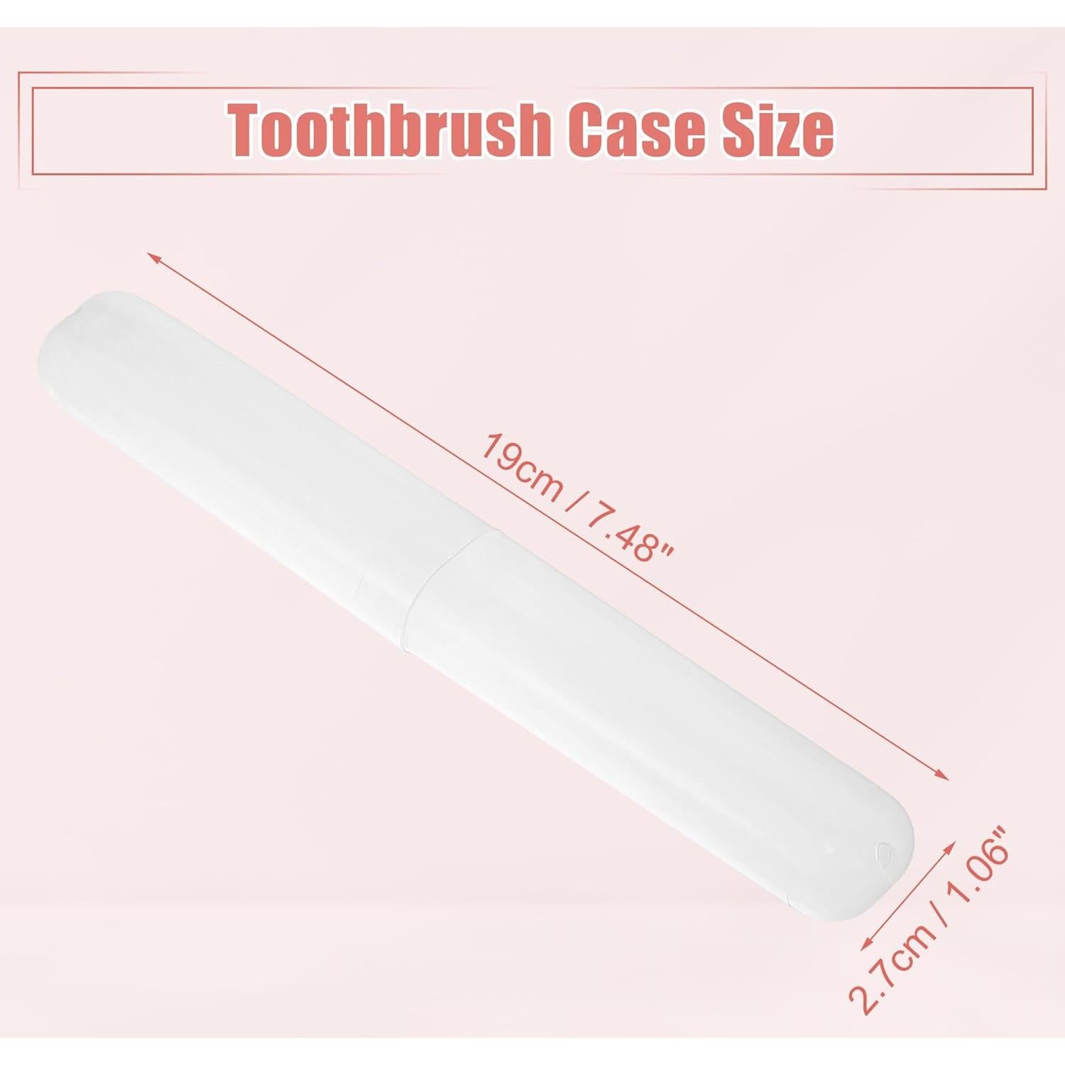 Estuche de Viaje para Cepillo de Dientes VOCOSTE Blanco 2 Pcs