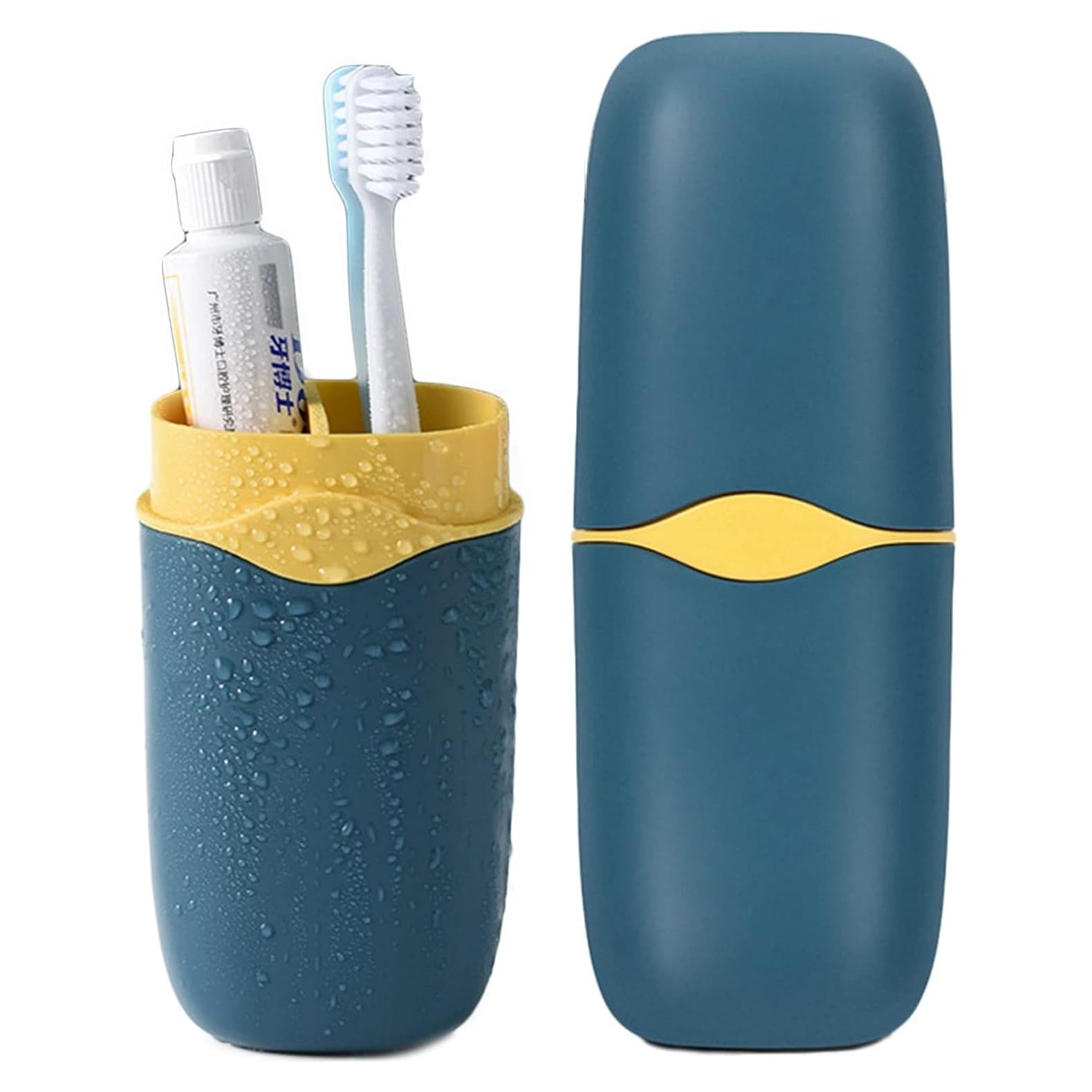 Estuche de Cepillo de Dientes Portátil SVVOOD Azul 3 en 1