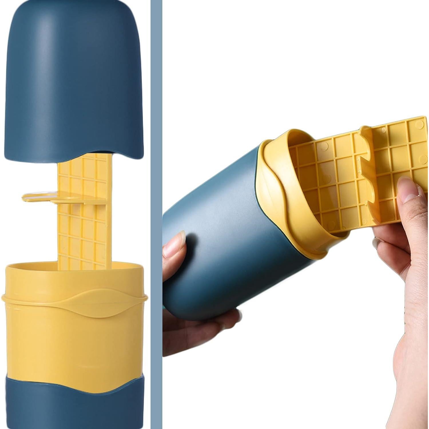 Estuche de Cepillo de Dientes Portátil SVVOOD Azul 3 en 1