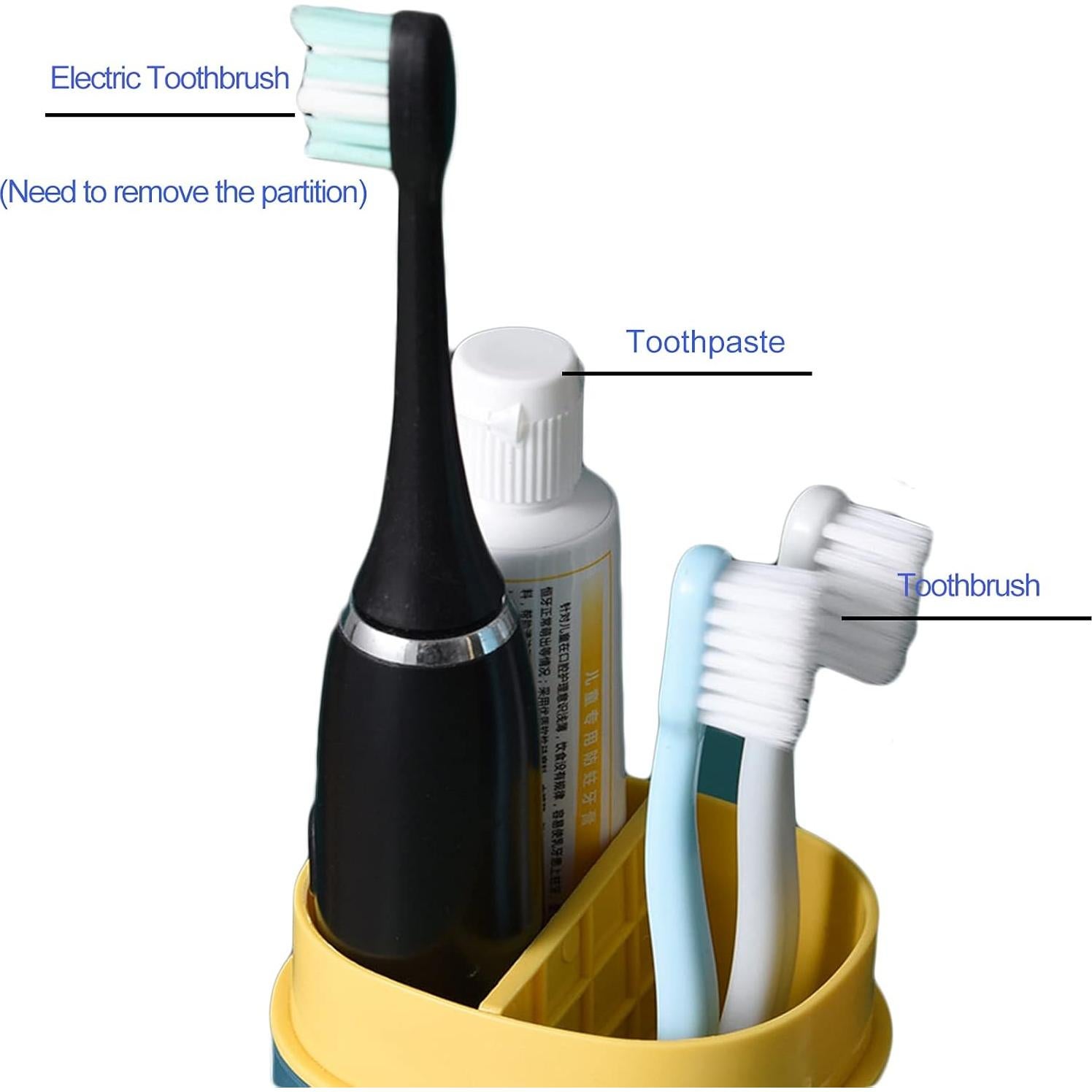 Estuche de Cepillo de Dientes Portátil SVVOOD Azul 3 en 1