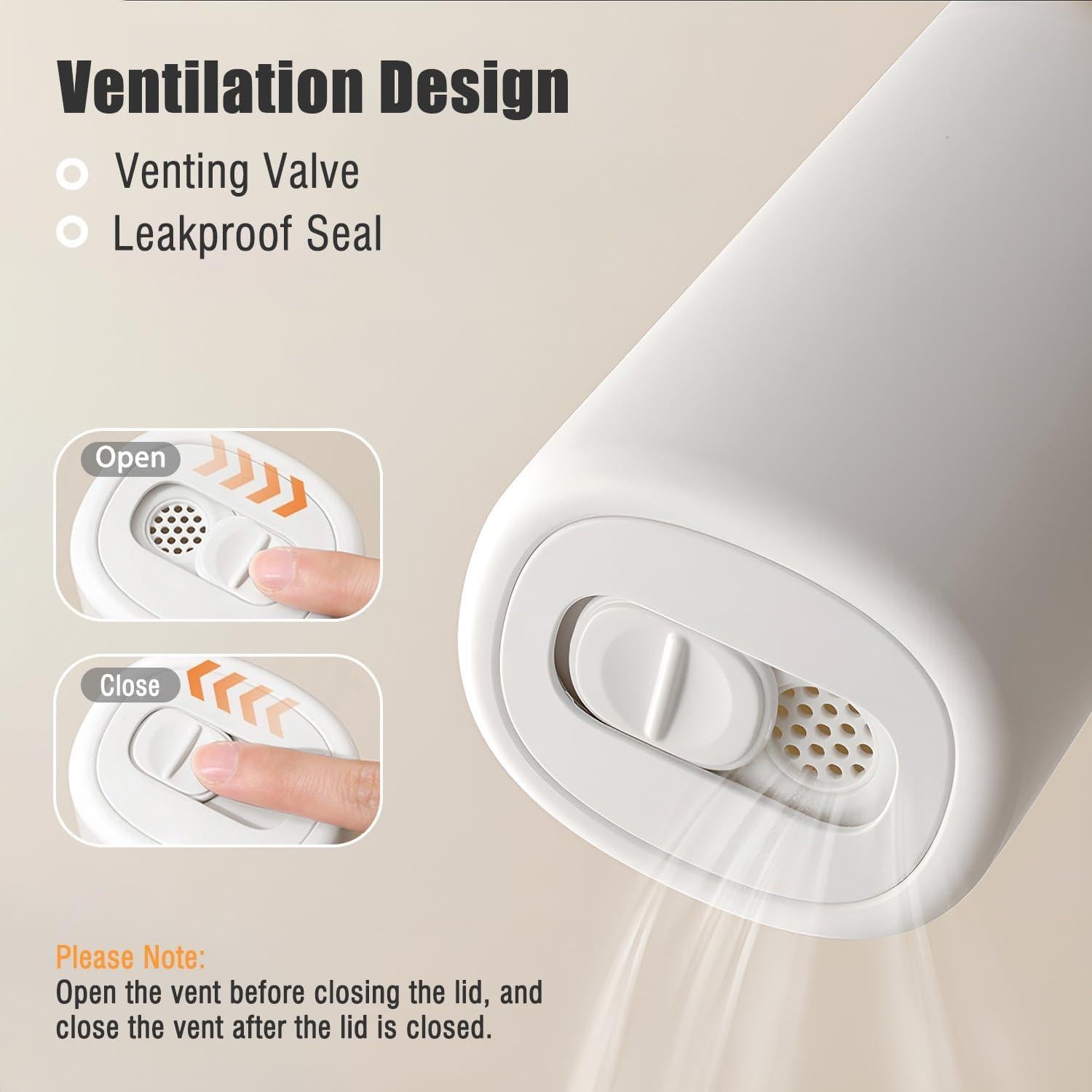 Estuche de Viaje para Cepillo de Dientes Ventilado Blanco