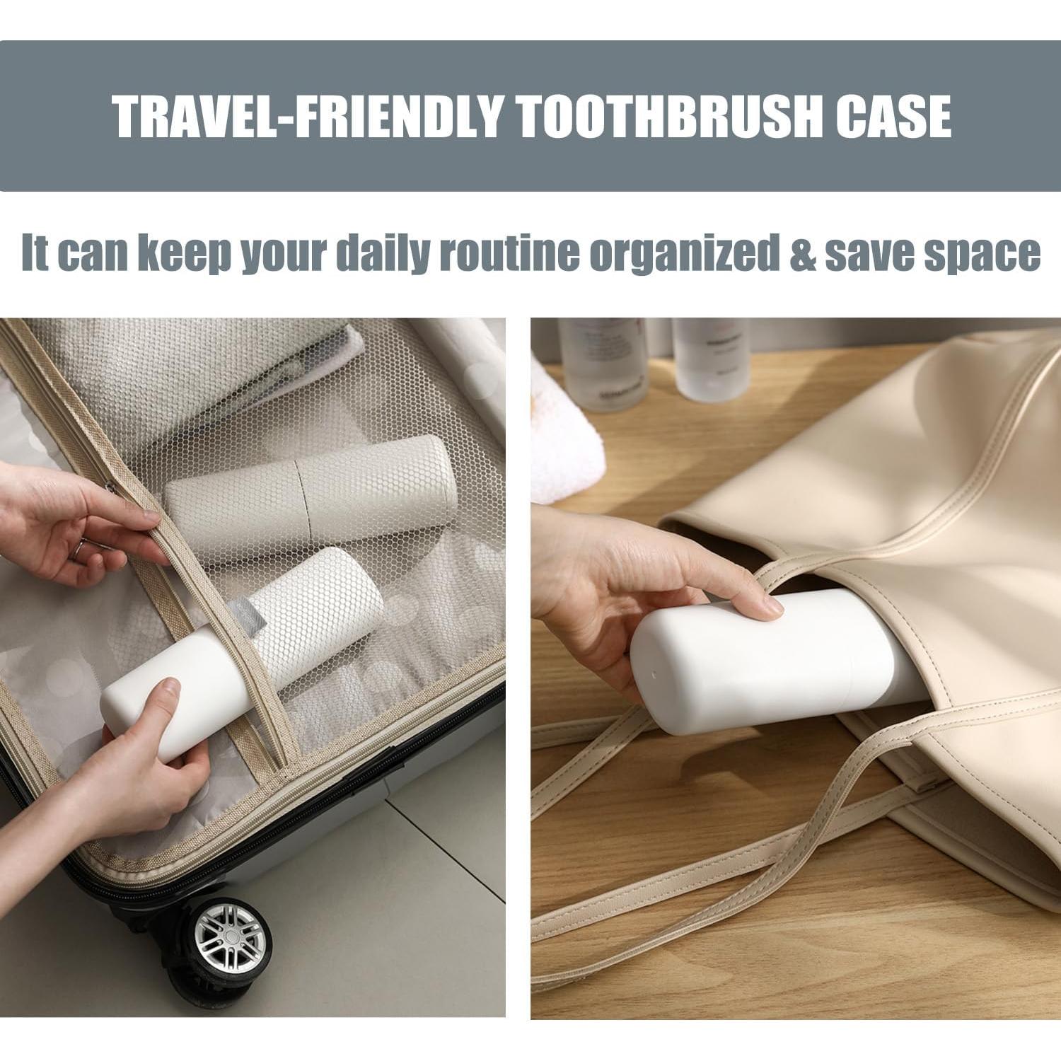 Estuche de Cepillo de Dientes DeTii Blanco 19.81 cm Viaje