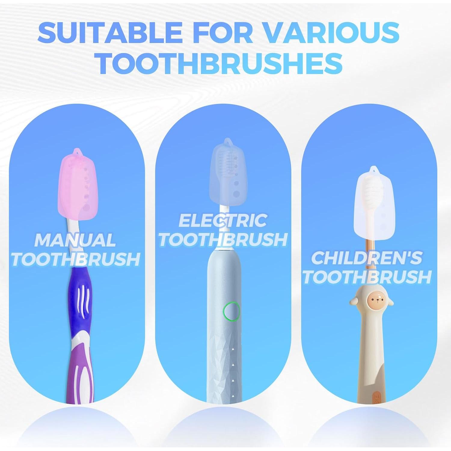 5 Cubiertas de Silicona para Cepillos de Dientes MOTAPS