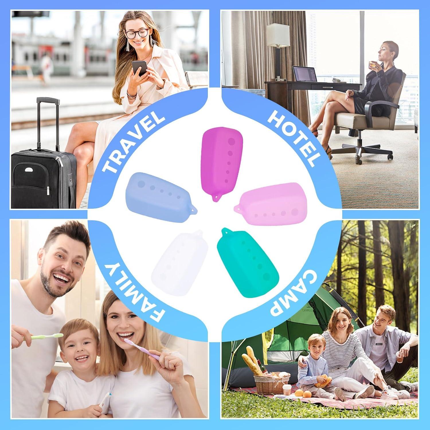 5 Cubiertas de Silicona para Cepillos de Dientes MOTAPS