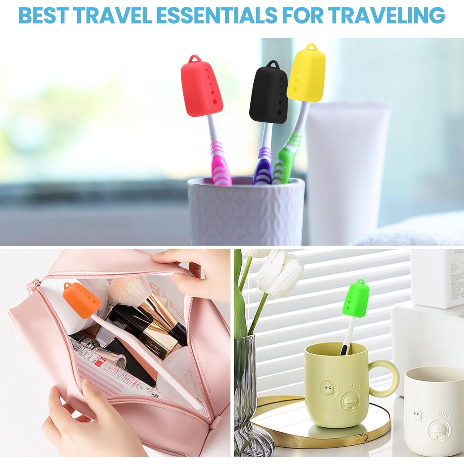 Paquete de 8 Cubiertas de Silicona MOTAPS para Cepillos de Dientes