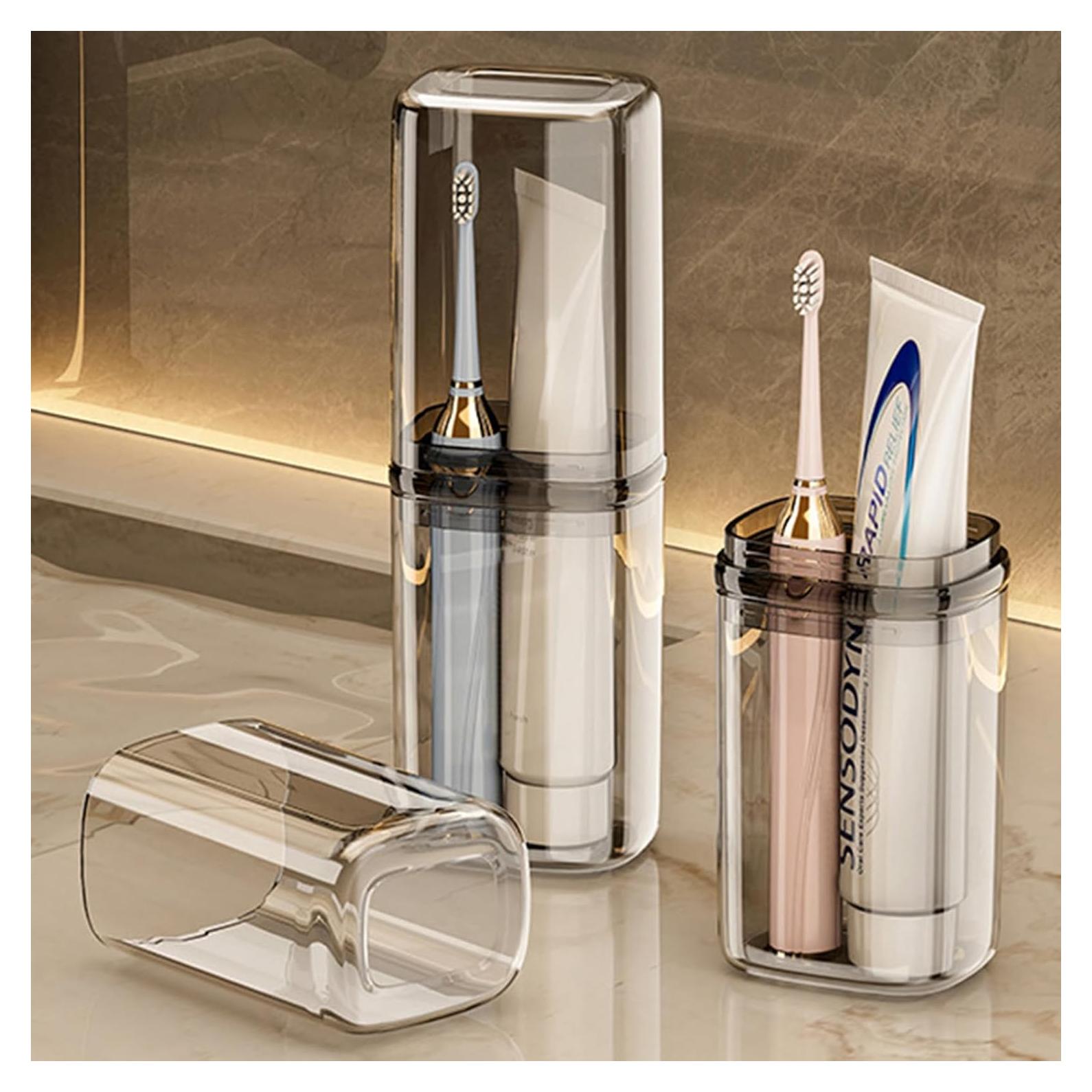 Estuche de viaje para cepillo de dientes FQDGTFA 2 compartimentos