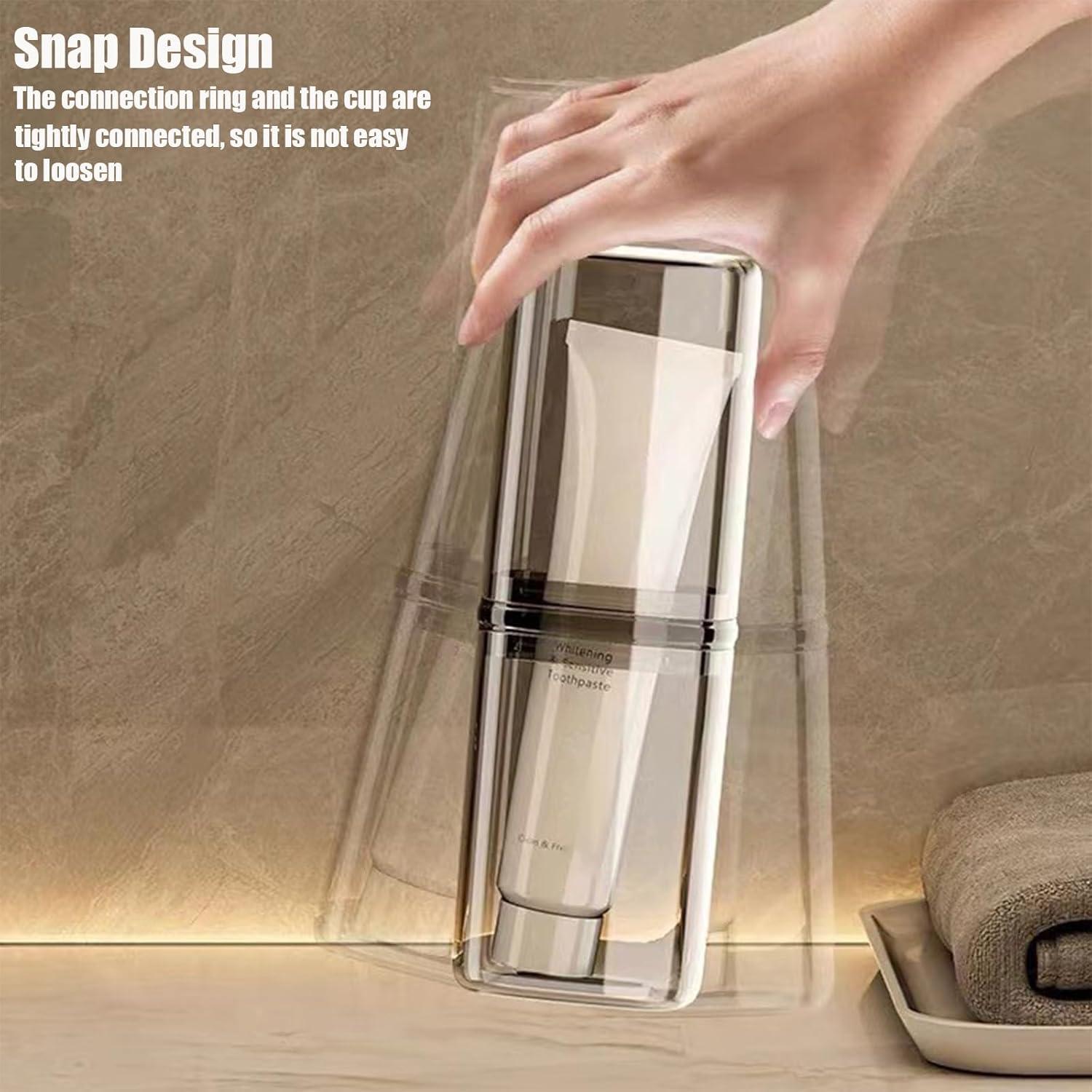 Estuche de viaje para cepillo de dientes FQDGTFA 2 compartimentos