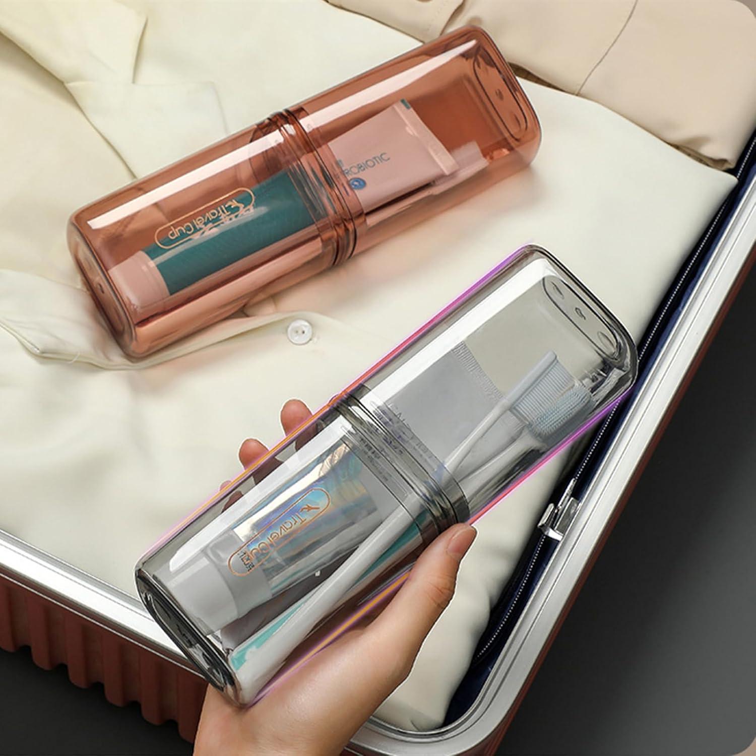 Estuche de viaje para cepillo de dientes FQDGTFA 2 compartimentos