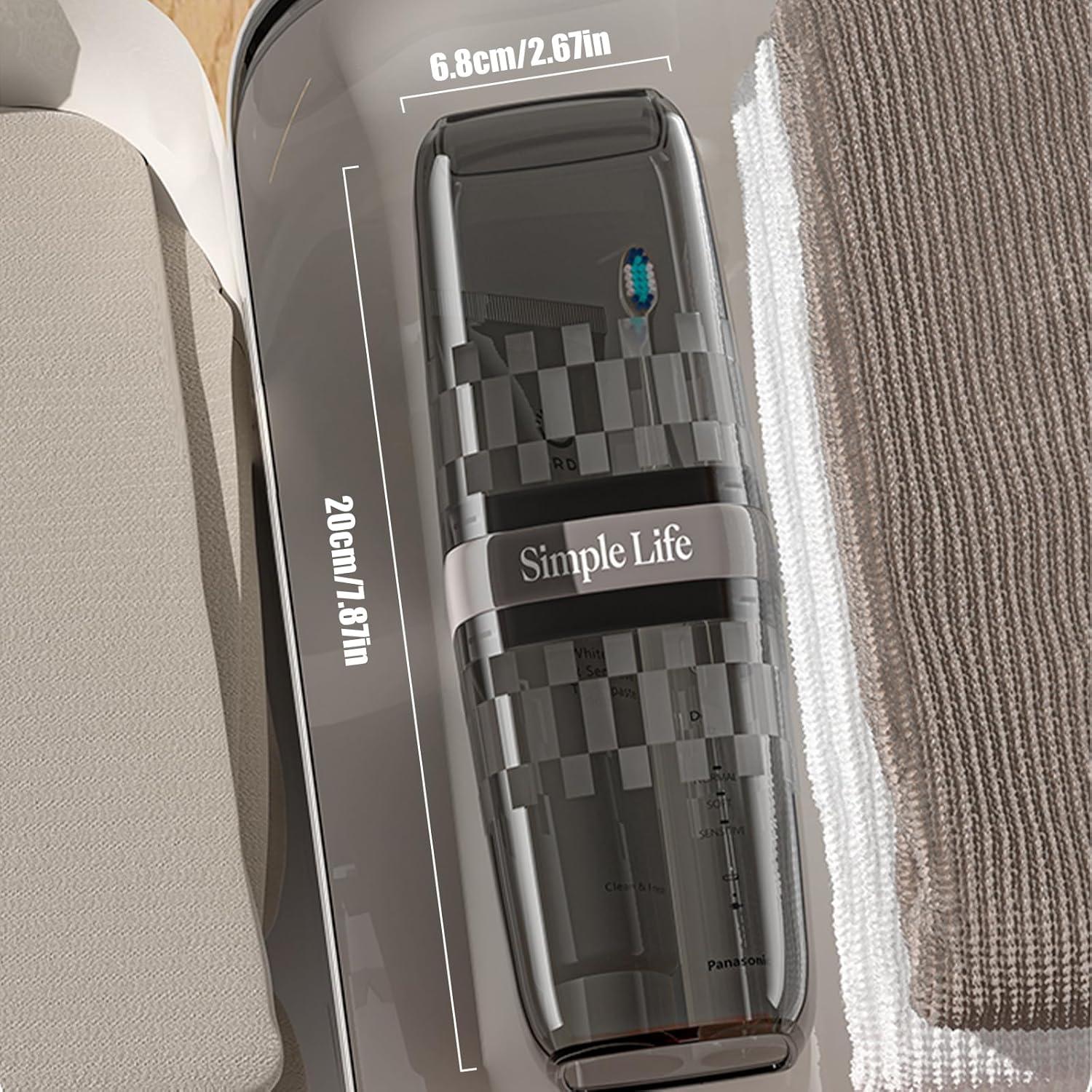 Vaso de Cepillo de Dientes de Viaje ZZFENGKR Negro