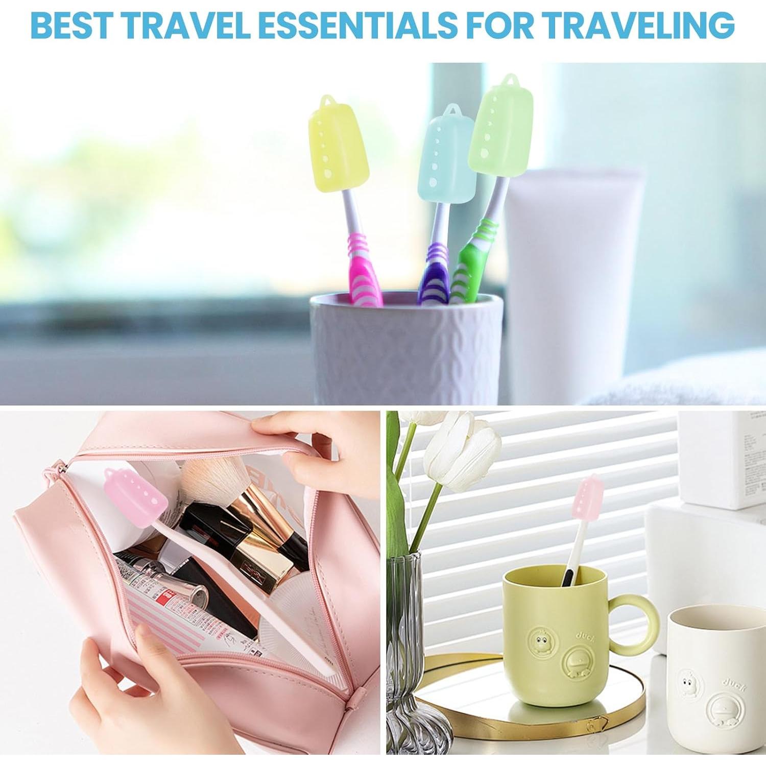 6 Fundas de Silicona para Cepillos de Dientes MOTAPS