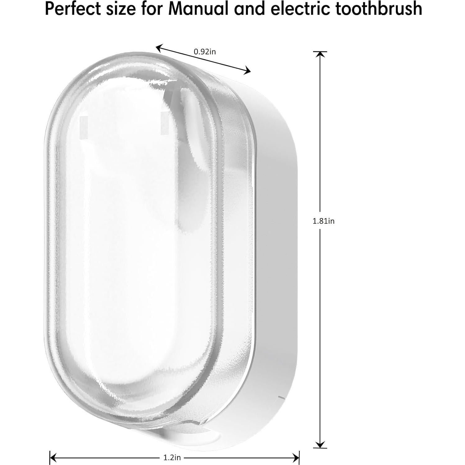 Cubiertas de Cabeza de Cepillo de Dientes Baluca 3 Pcs Blanco