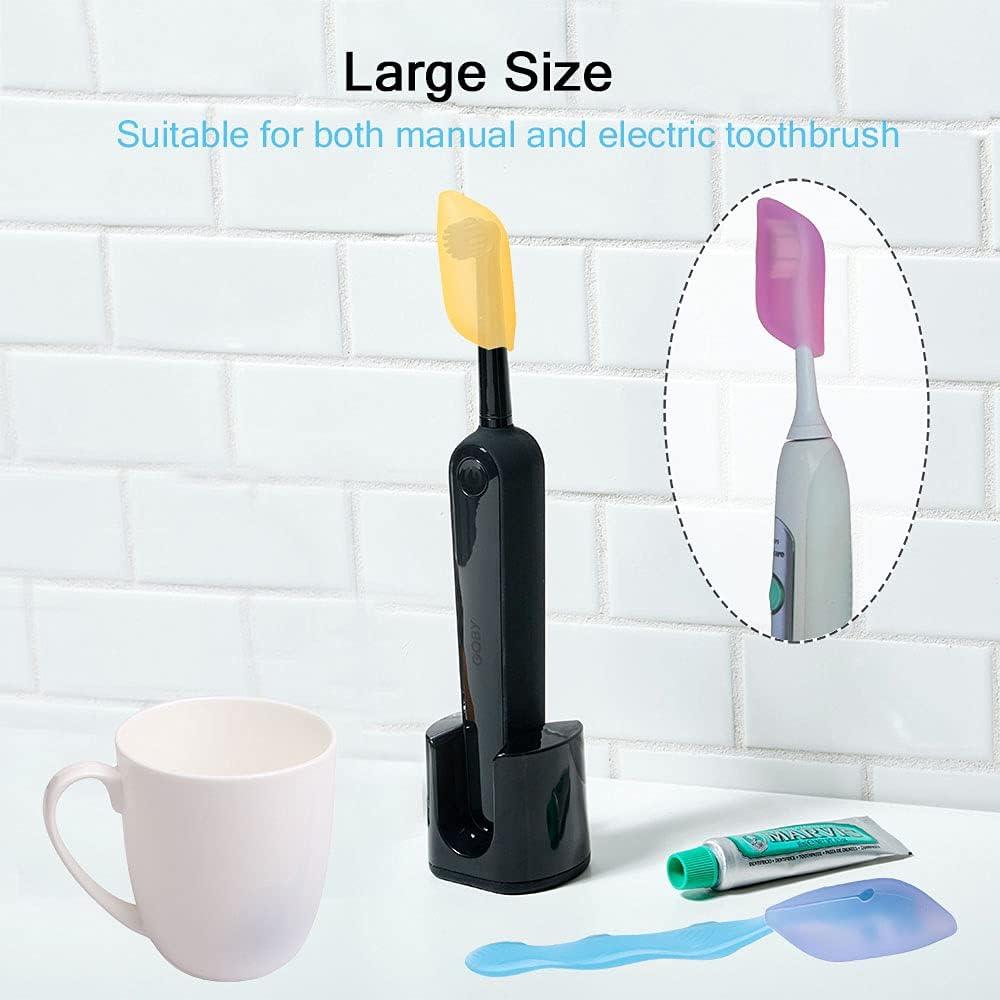 V-TOP 6 Cubiertas de Cepillo de Dientes Silicona Multicolor