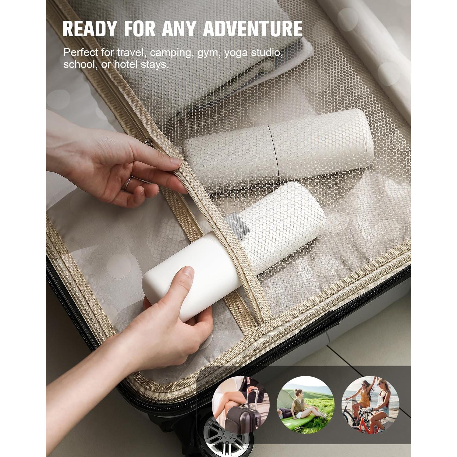 Soporte de Cepillo de Dientes FERYES Blanco 3 en 1 Portátil