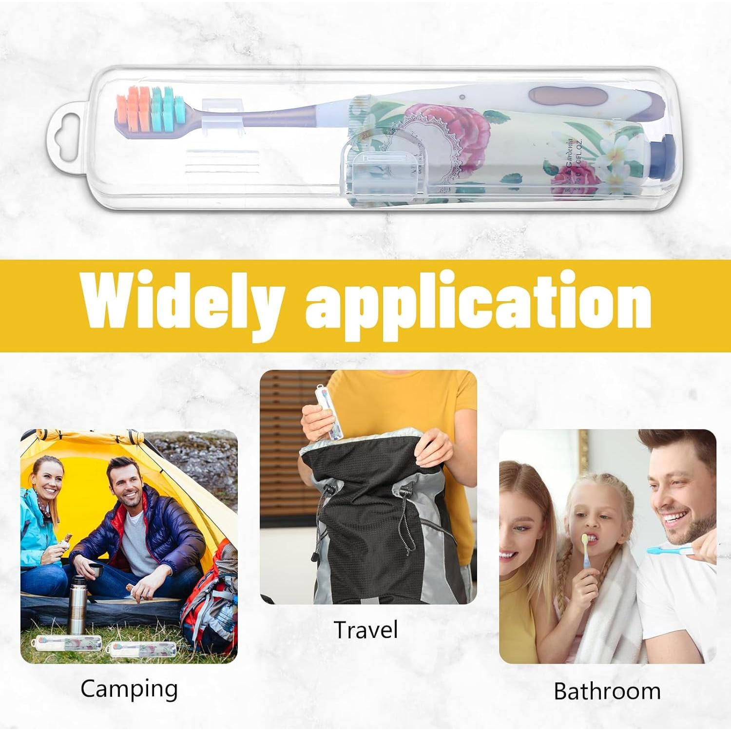 Estuche de viaje para cepillo de dientes COMNICO 2 piezas