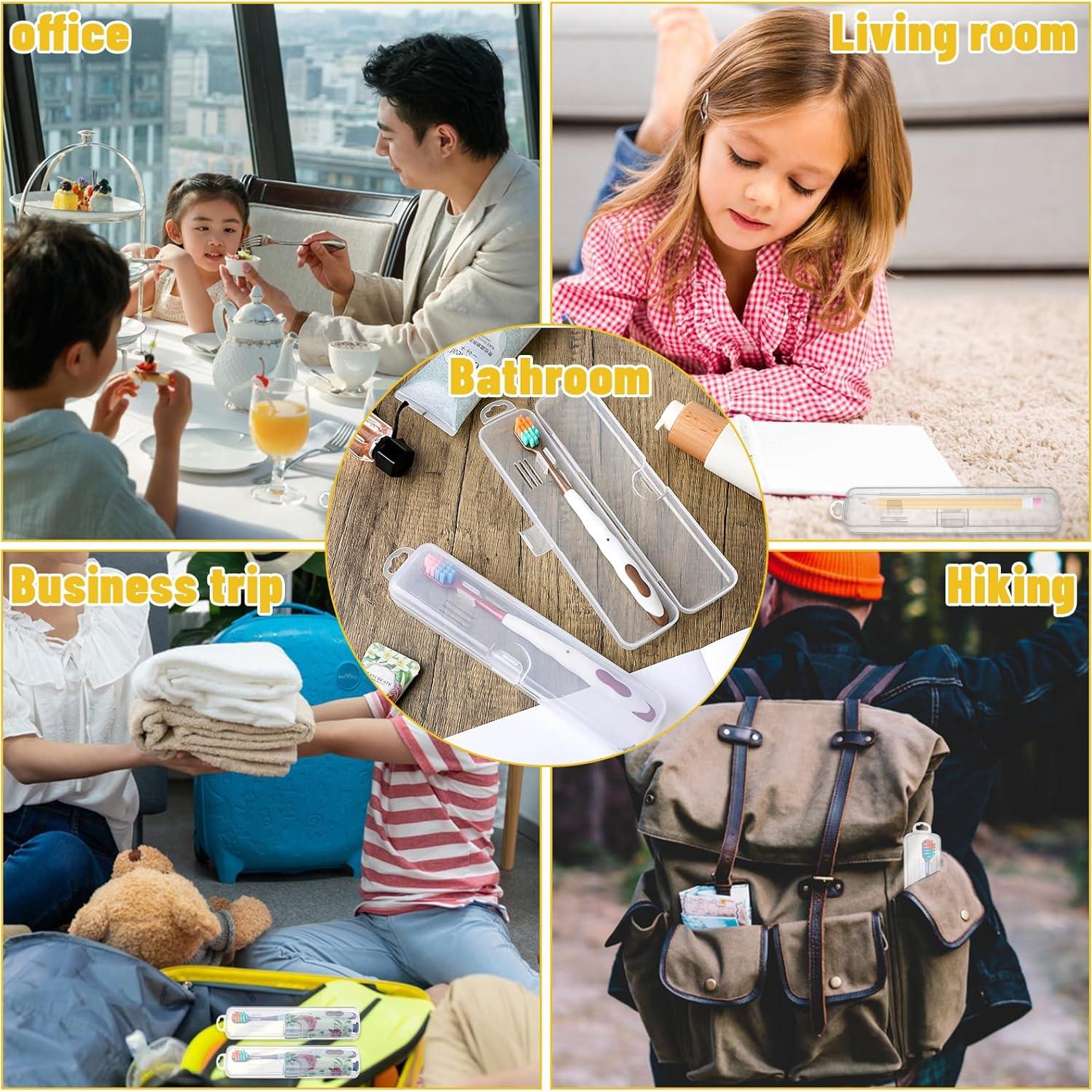 Estuche de viaje para cepillo de dientes COMNICO 2 piezas