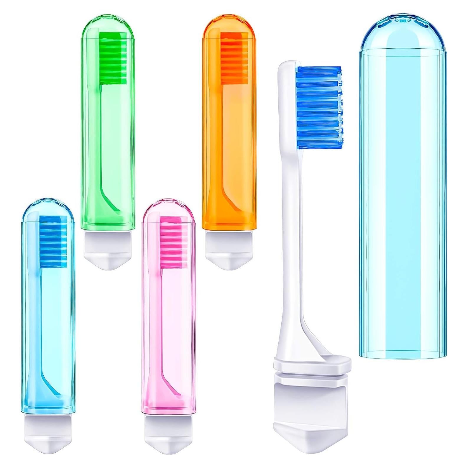 Juego de 4 cepillos de dientes de viaje Patelai plegables