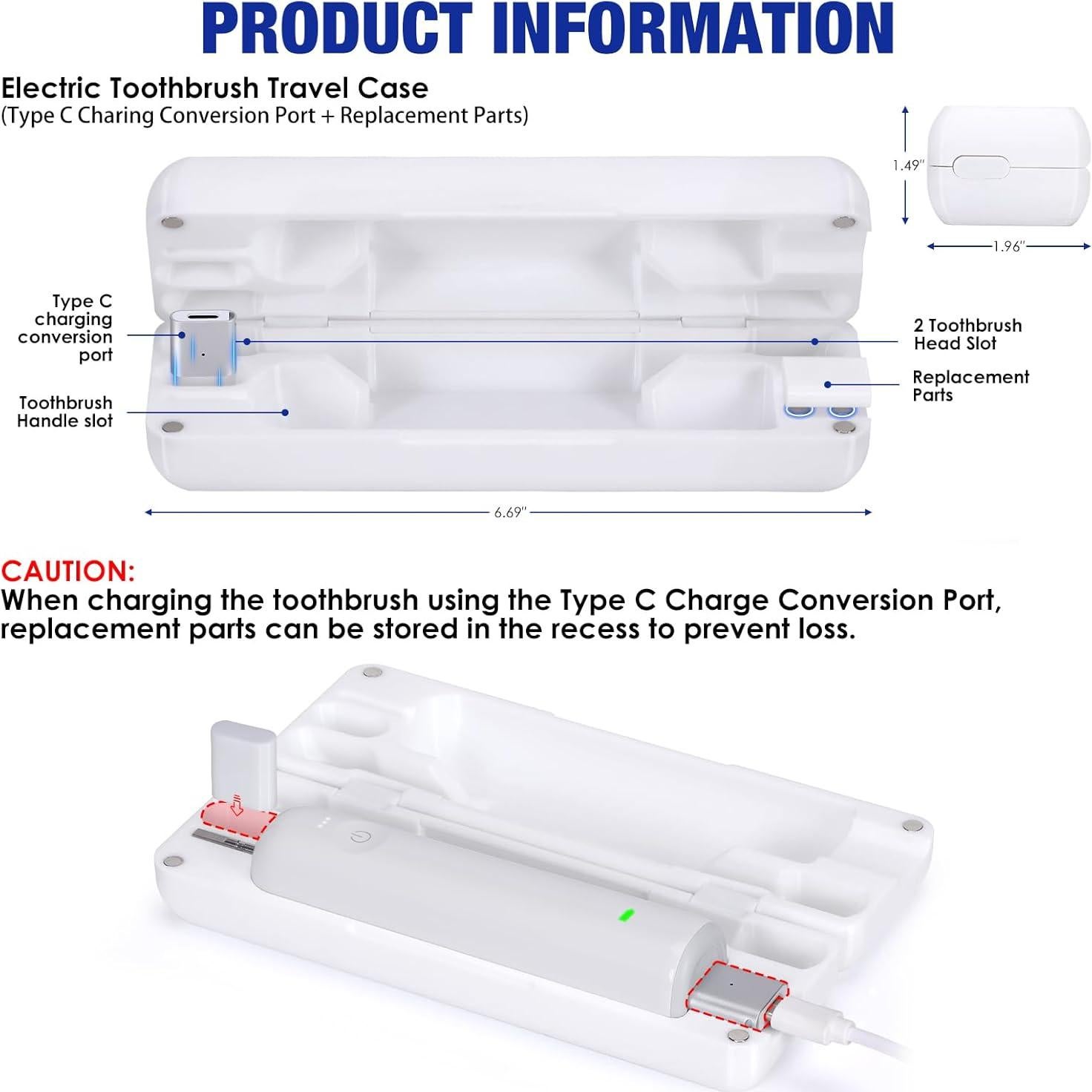 Estuche de viaje recargable Type-C Laifen Wave impermeable