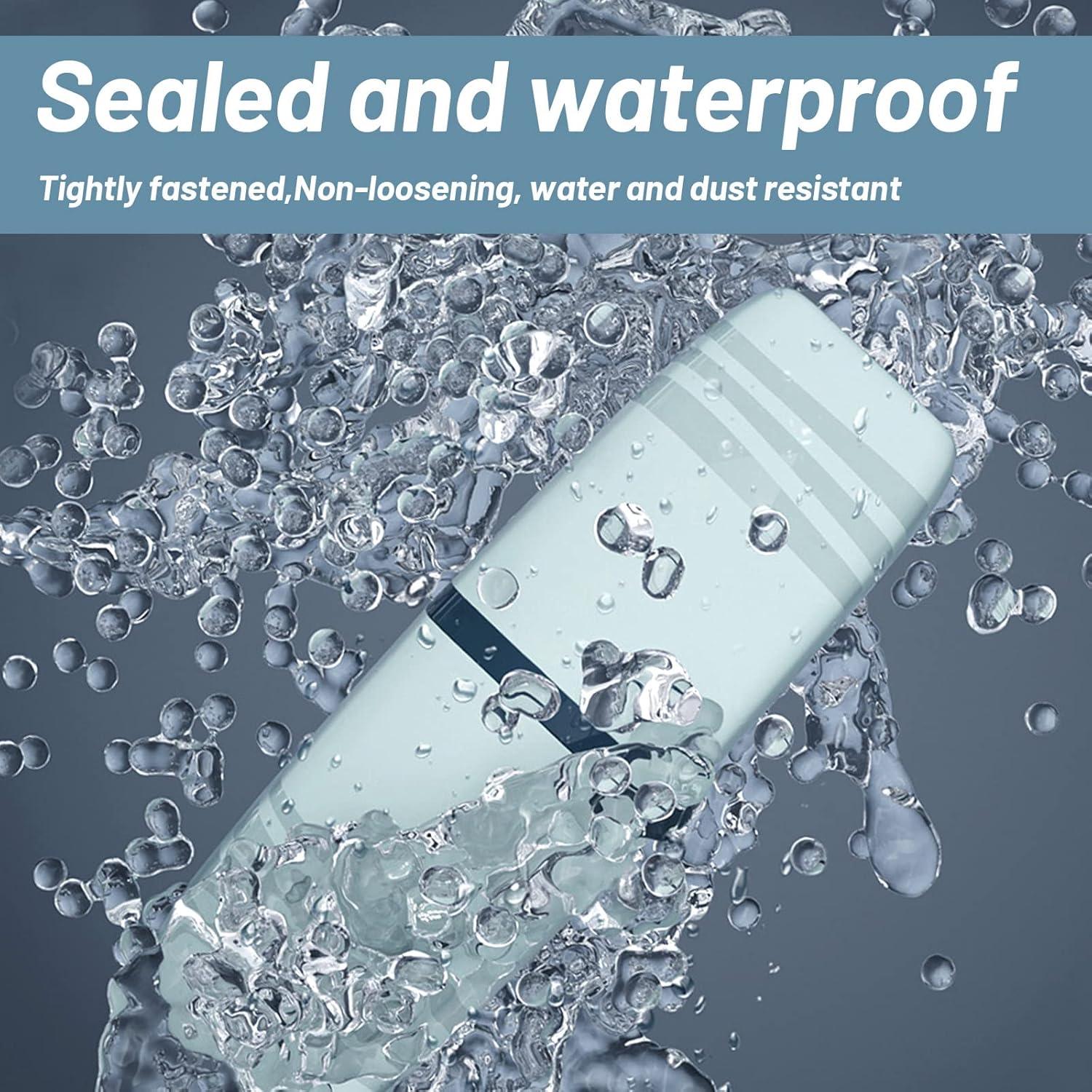 Estuche de Cepillo de Dientes de Viaje 2 PCS Gris y Azul