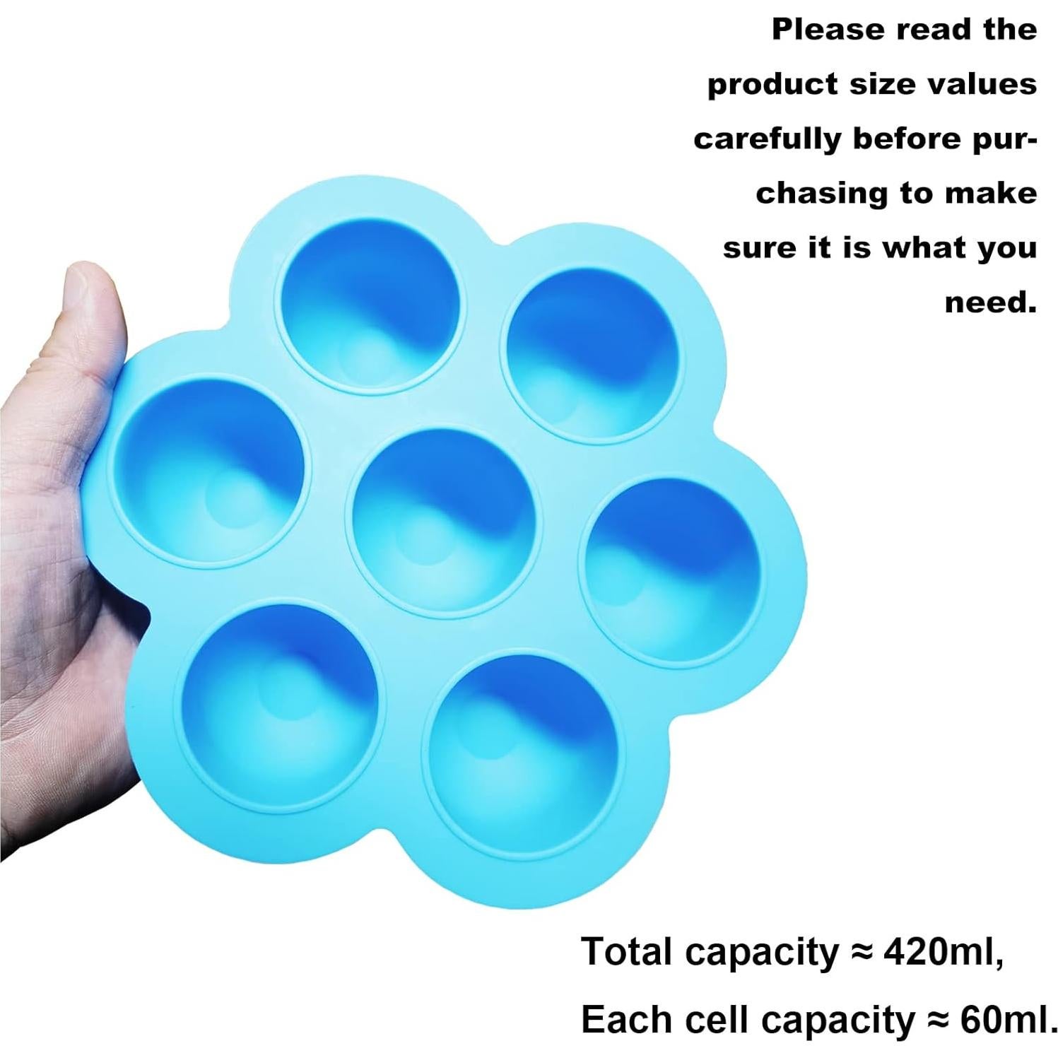 Molde de Silicona CHuangQi para Huevo y Muffins 2 Piezas