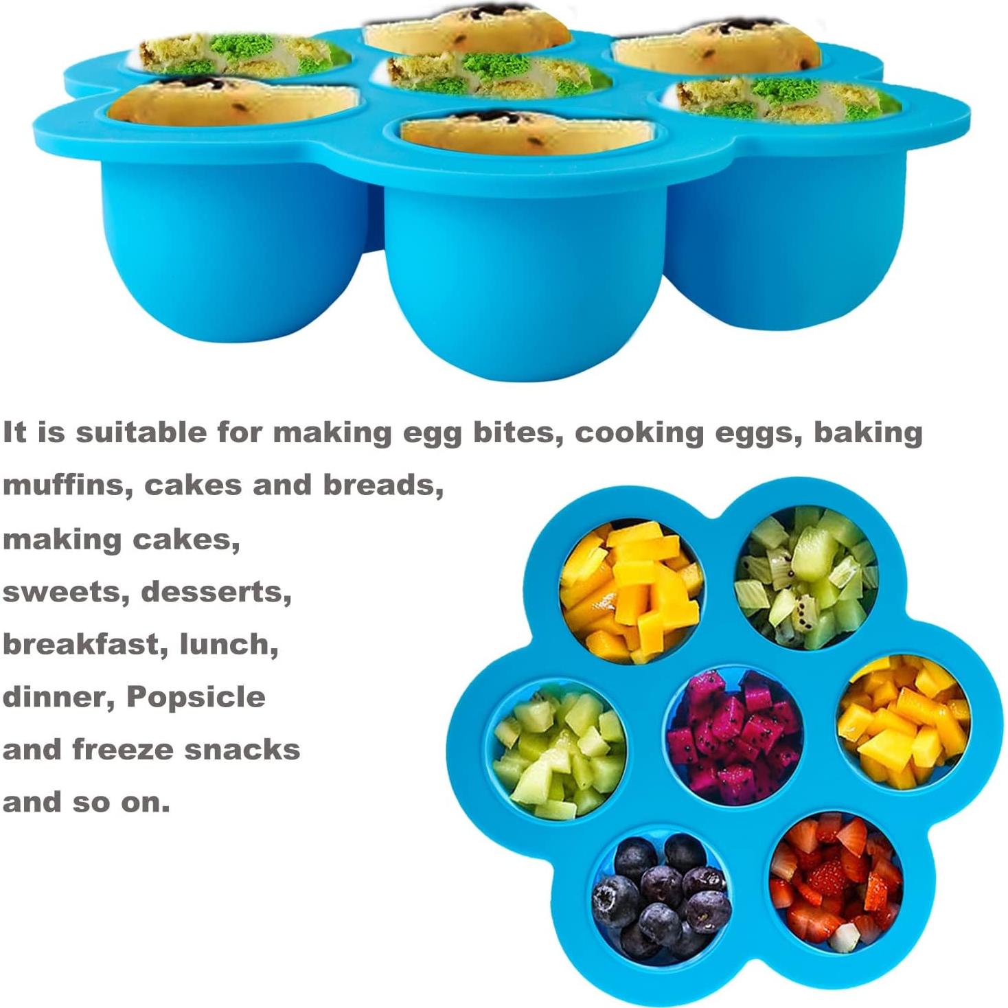 Molde de Silicona CHuangQi para Huevo y Muffins 2 Piezas