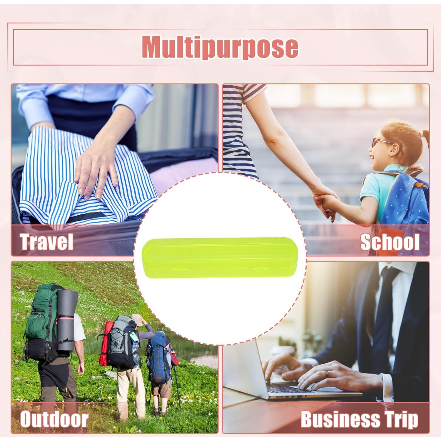 Funda de Viaje para Cepillo de Dientes VOCOSTE Amarilla 20.5cm