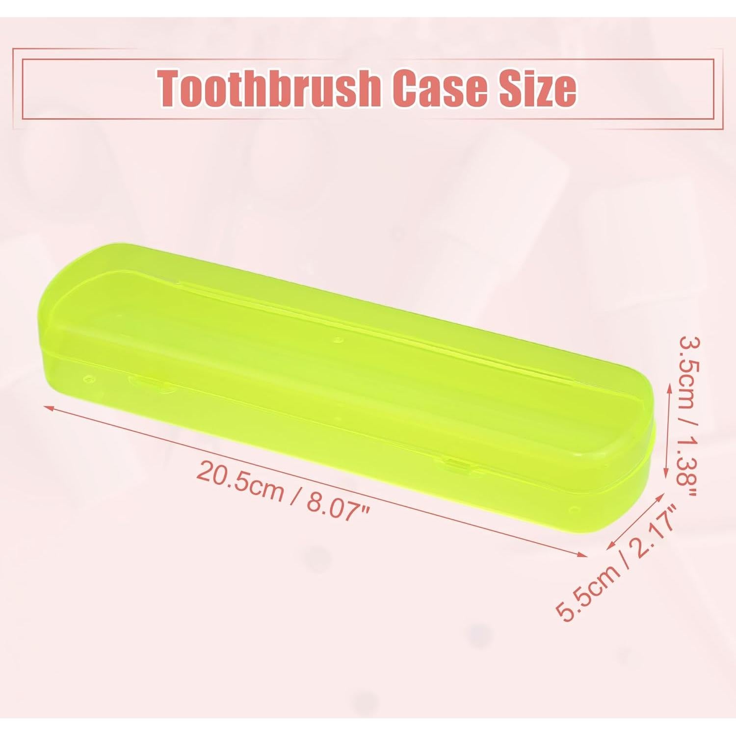 Funda de Viaje para Cepillo de Dientes VOCOSTE Amarilla 20.5cm