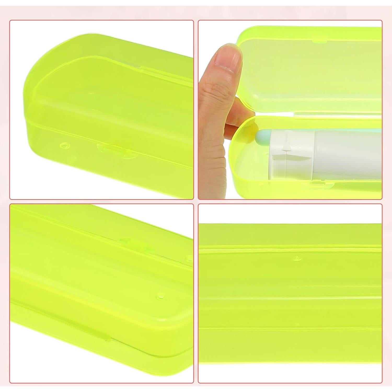 Funda de Viaje para Cepillo de Dientes VOCOSTE Amarilla 20.5cm